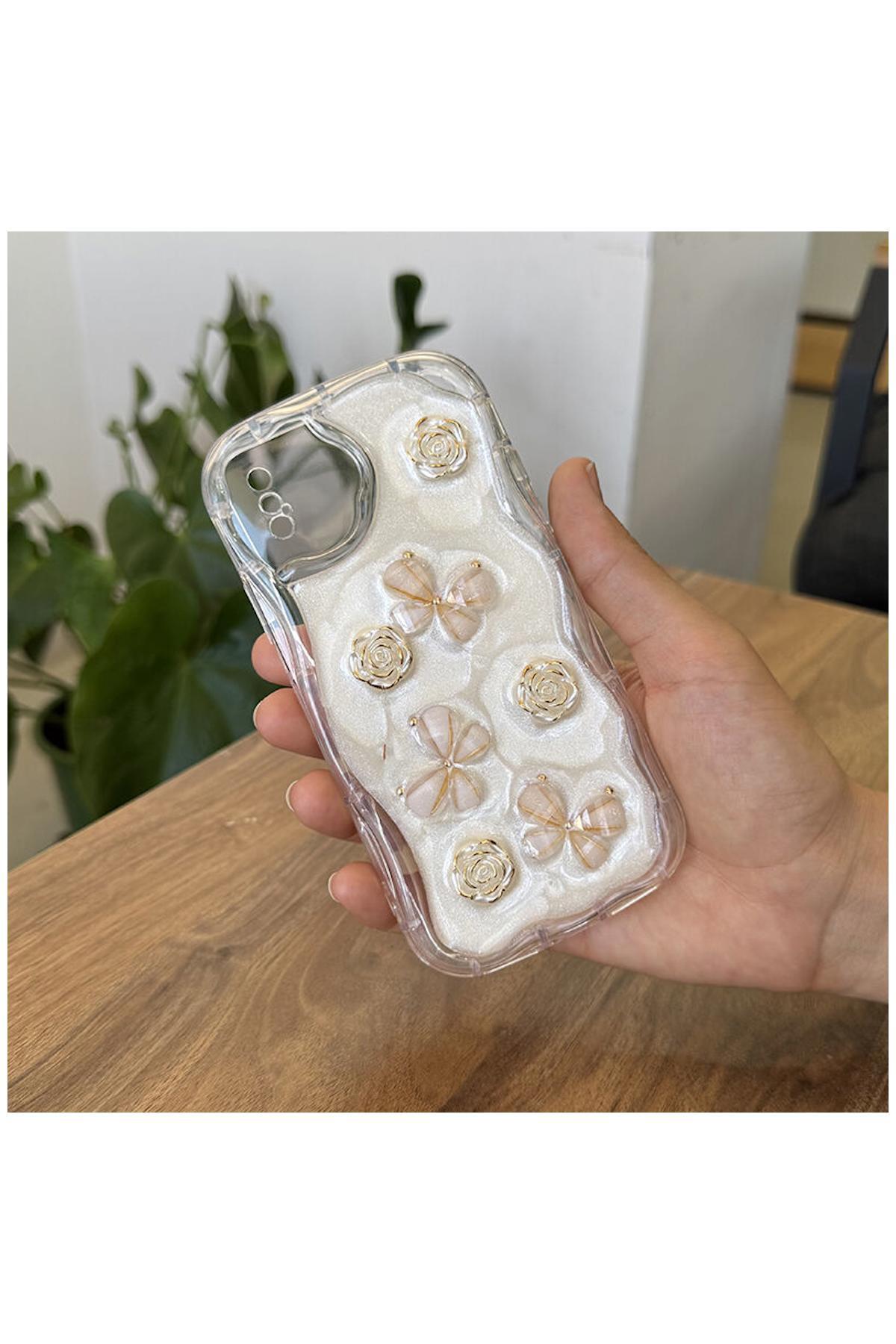 کاور و قاب سیلیکونی گلدار ZEBANA APPLE IPHONE XS COMPATIBLE CASE GOLD اورجینال Zebana