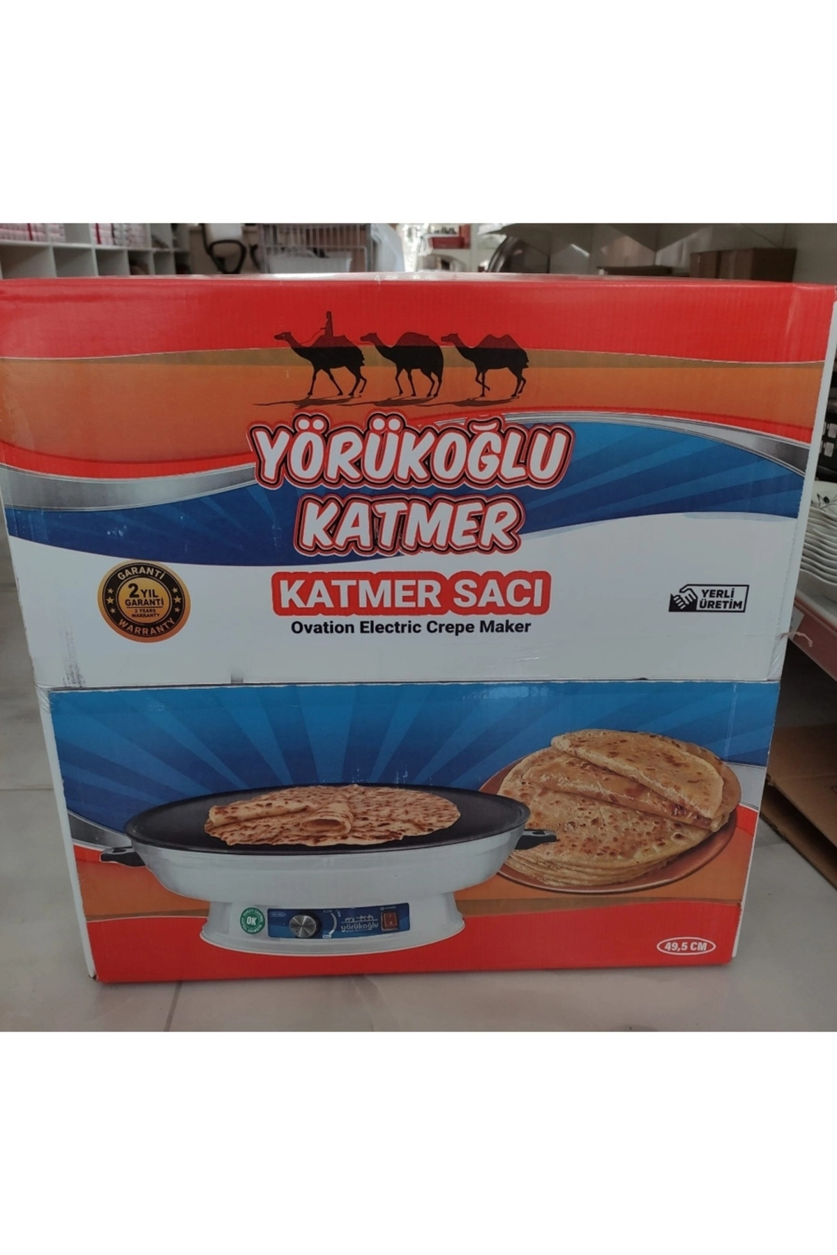 نان پز ورق روکش ترموستات برقی پسر 2000W اورجینال Yörük
