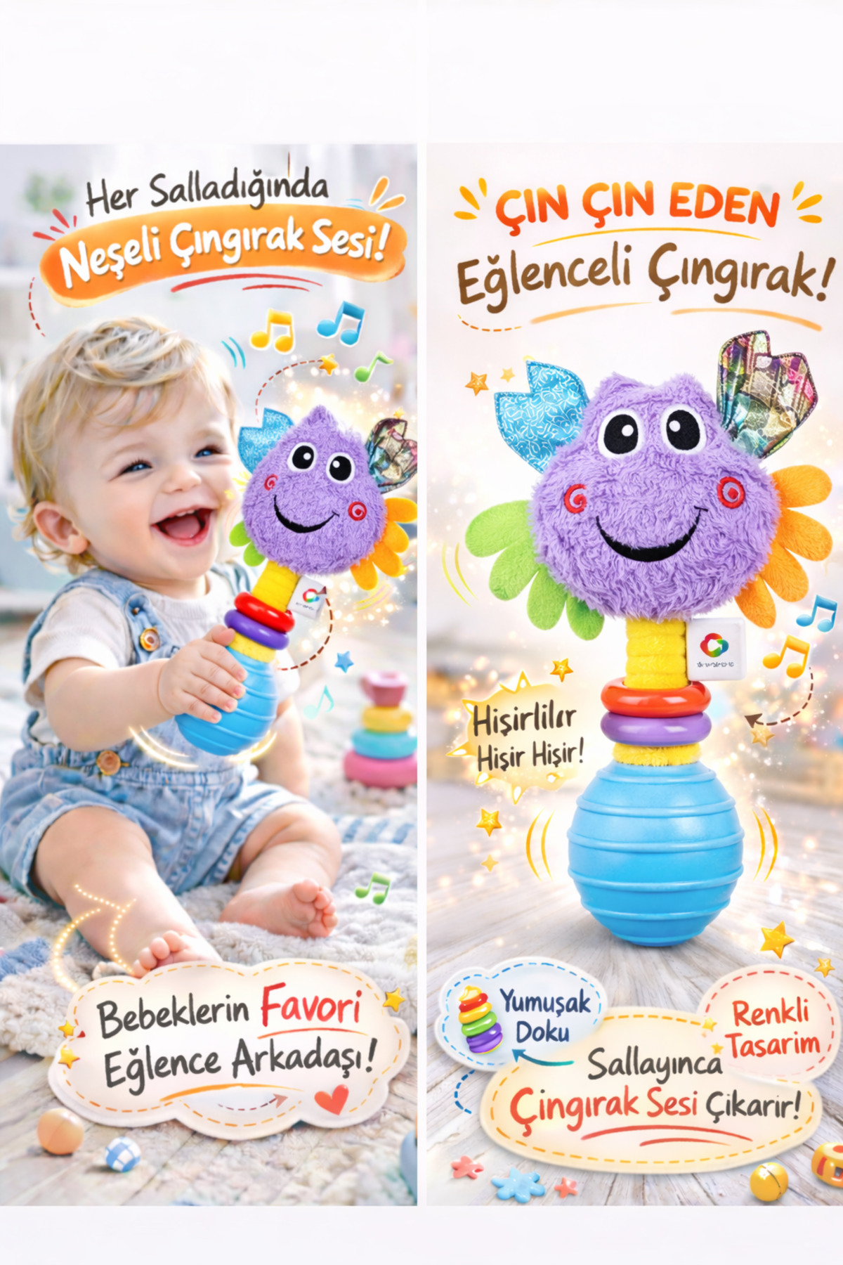 اسباب بازی های پشمی SOZZY TOYS COLORFUL CRAB SZY179 بنفش Genel Markalar