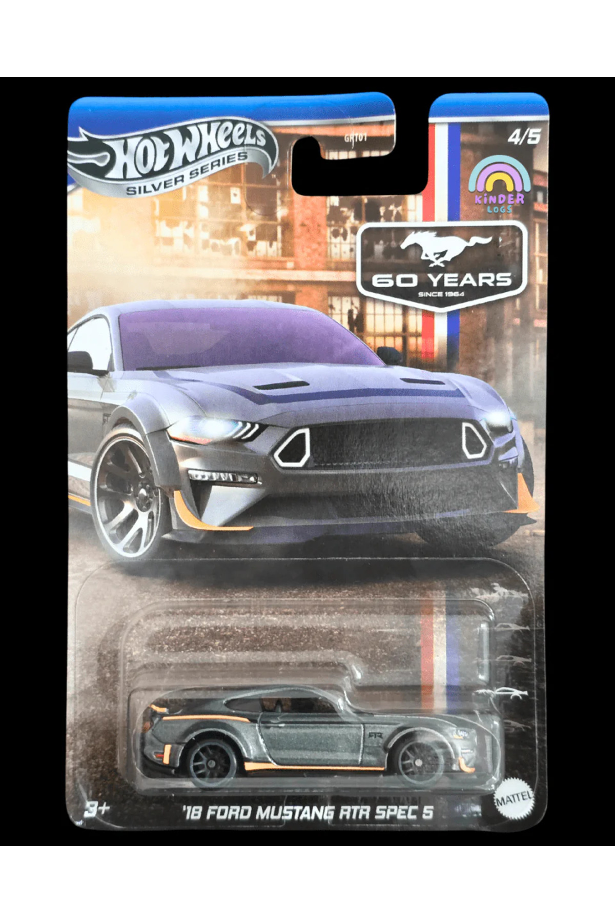ماشین اسباب بازی سری نقره 18 فورد موستانگ RTR مشخصات 5 هات ویلز اورجینال HOT WHEELS