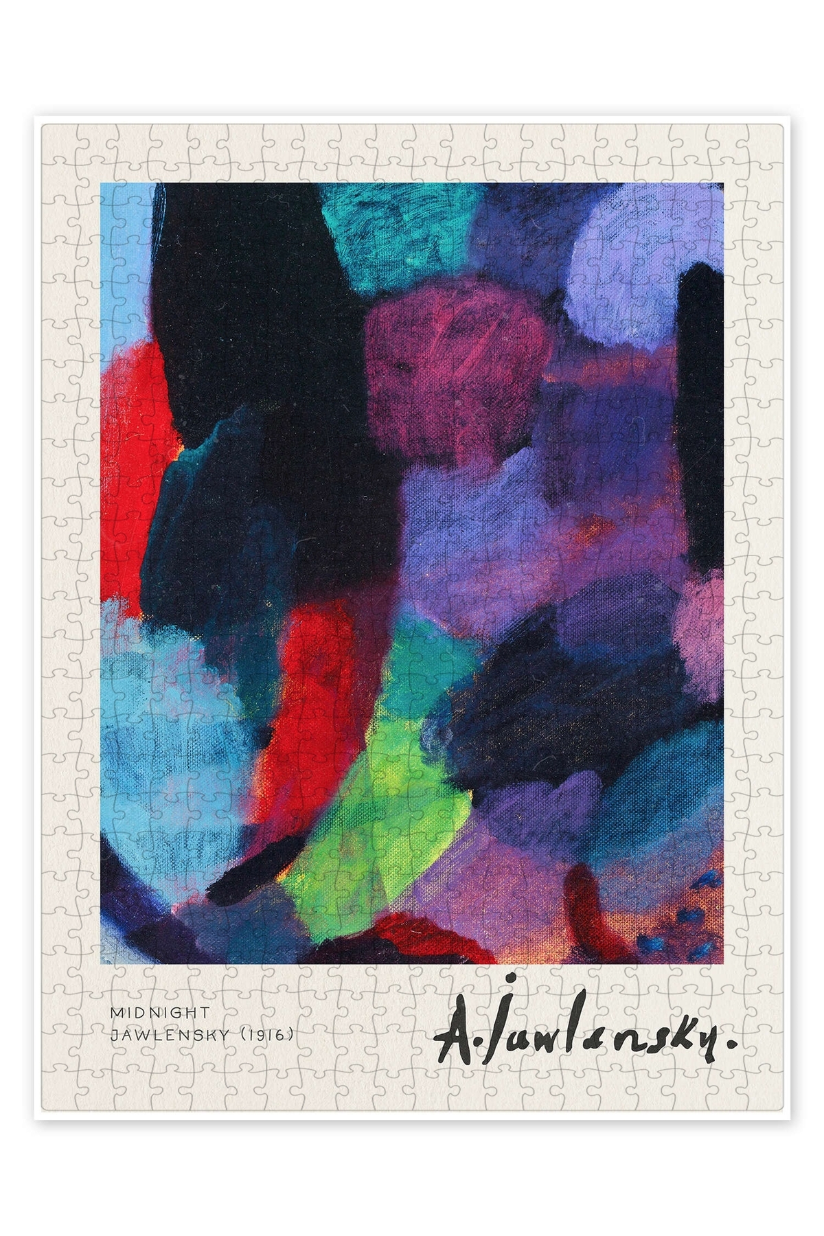 پازل MIDNIGHT 500 PIECE JIGSAW PUZZLE BOHEMIAN ART ABSTRACT از ترکیه Jeronkarji
