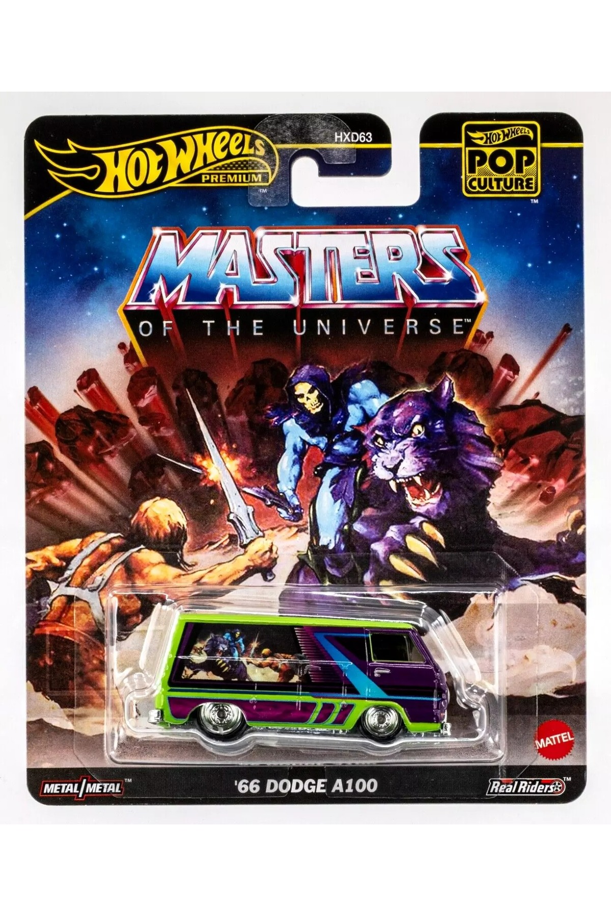 ماشین اسباب بازی POP CULTURE '66 DODGE A100 – MASTERS OF THE UNIVERSE METAL CAR HOT WHEELS