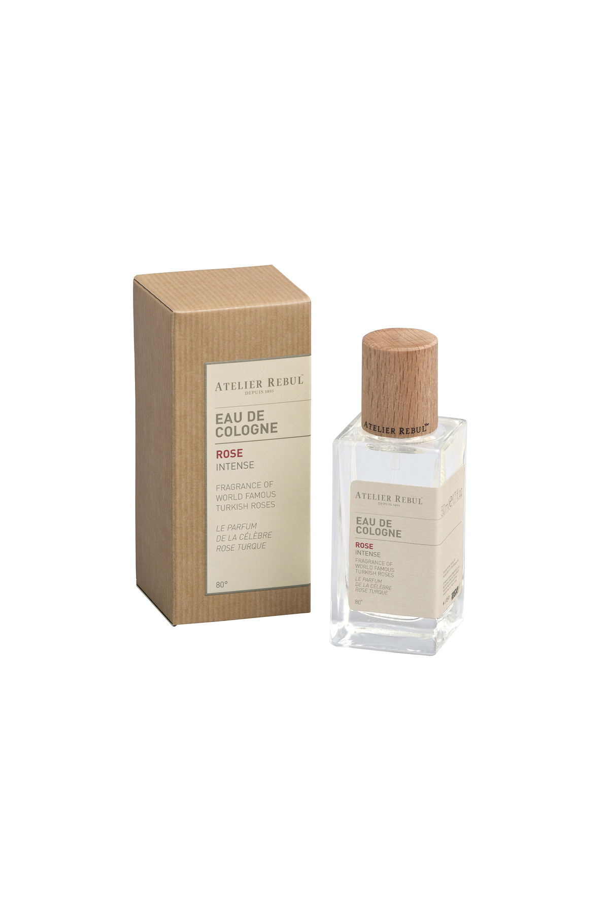 کلونیا گلاب 50 میلی لیتر با غلظت 80 درجه مناسب برای استفاده روزانه آتلیه ربول Atelier Rebul