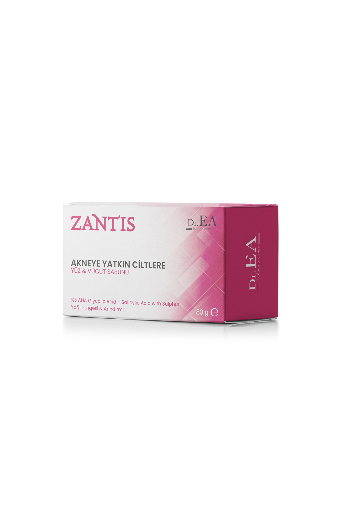 صابون جامد ZANTIS سولفور سالیسیلیک اسید گلیکولیک 80 گرم گوگرد Dr. EA Laboratories