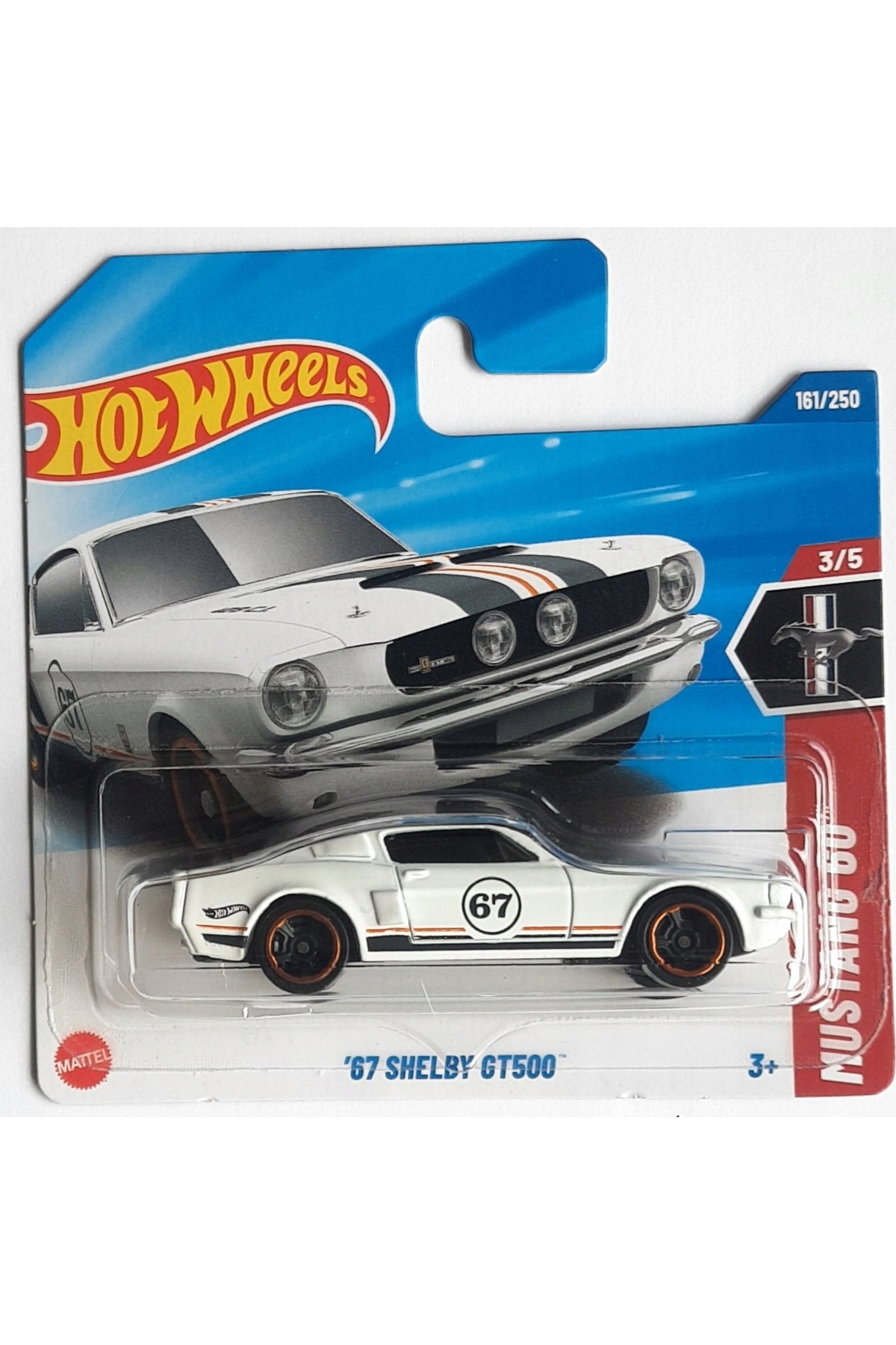 ماشین اسباب بازی 2025 '67 SHELBY GT500 WHITE HYY93 هات ویلز اورجینال HOT WHEELS