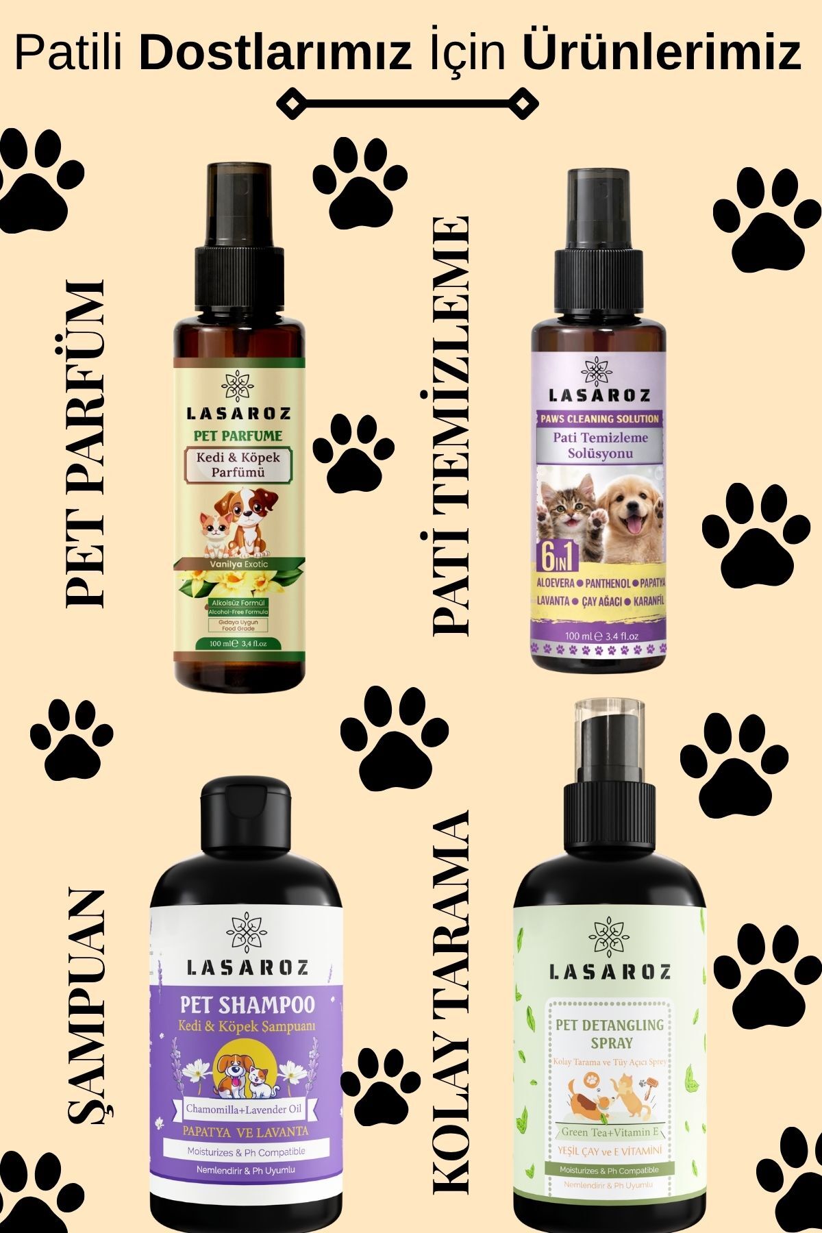 عطر و اسپری سگ و گربه لازاروز Lasaroz، وانیل اگزوتیک، ۲×۱۰۰ میلی‌لیتر