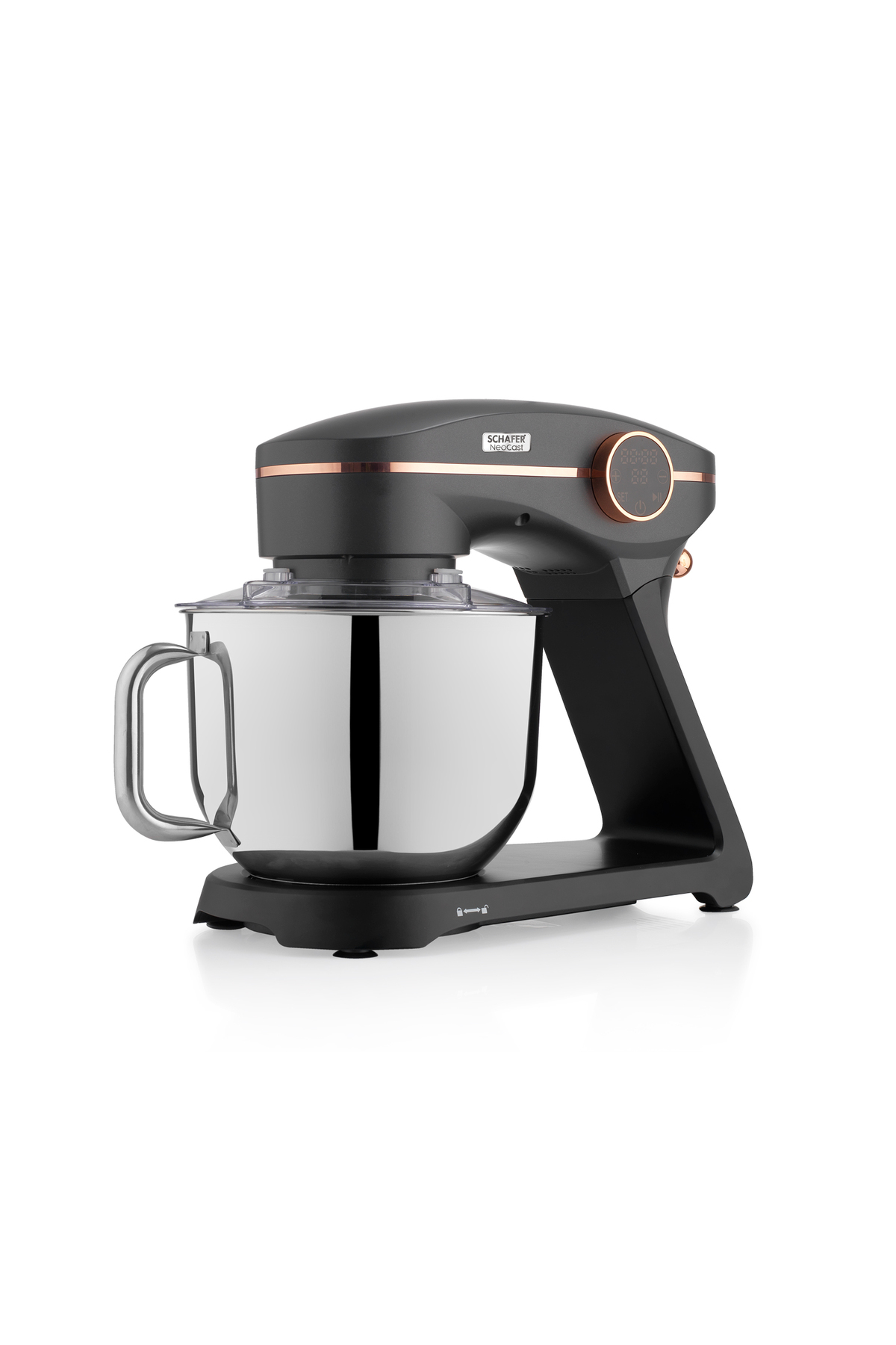 میکسر و ست پایه چدن دیجیتال NEOCAST 6 L ANTHRACITE اورجینال Schafer