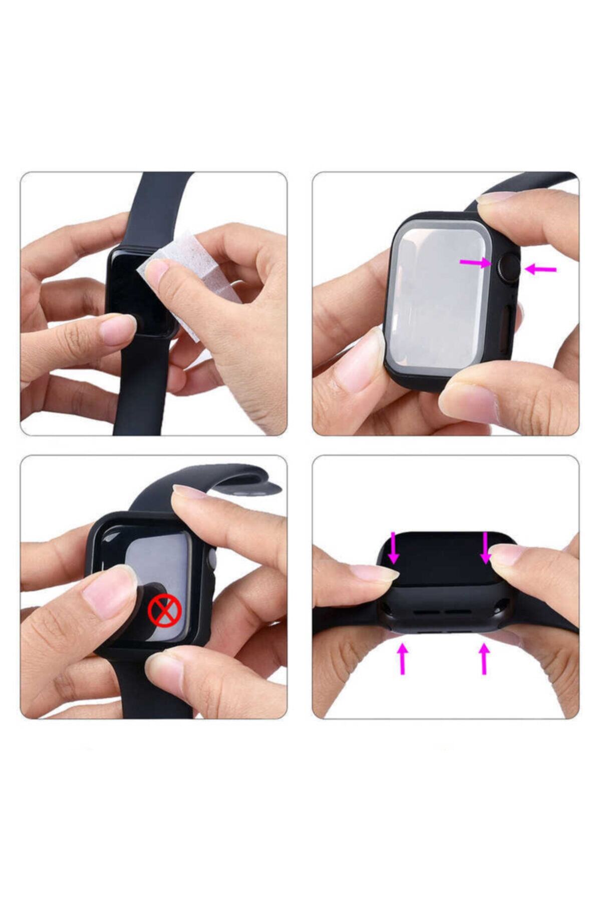 محافظ صفحه ساعت هوشمند APPLE مچی 2 3 4 5 6 SE NIKE 44MM CASE AND SCREEN PROTECTOR 360 FULL PROTECTION COVER فیبکس Fibaks