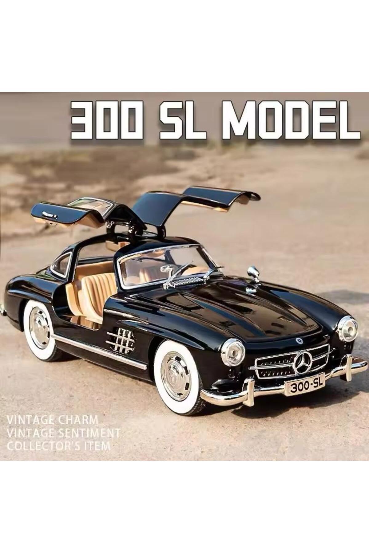 مدل خودرو MERCEDES BENZ 300 SL مشکی 1954 MODEL کلاسیک CAR 1 24 SCALE 300SL اورجینال SECTOYS