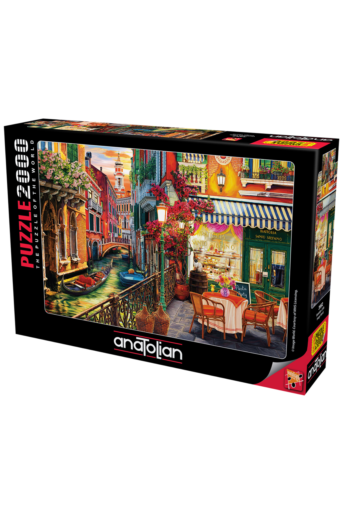 پازل اره منبت کاری مویی 2000 PIECE کافه ونیزی 3952 Anatolian Puzzle