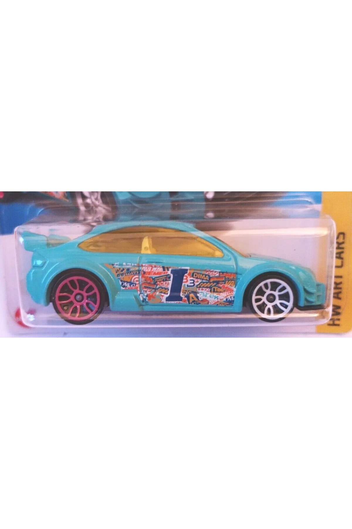 ماشین اسباب بازی 08 فورد فوکوس HW ART CARS 2023 هات ویلز اورجینال HOT WHEELS