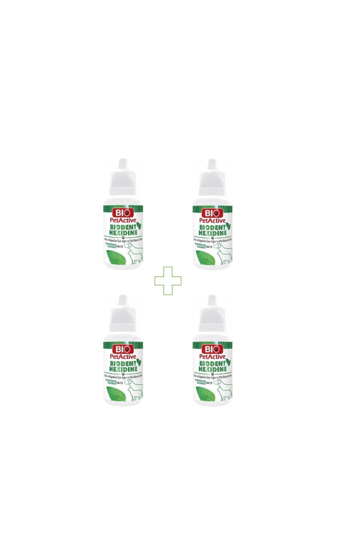محصول مراقبت از دهان و دندان سگ Hexidine بایو پت‌اکتیو Bio PetActive، بسته ۴ عددی ۵۰ میلی‌لیتری