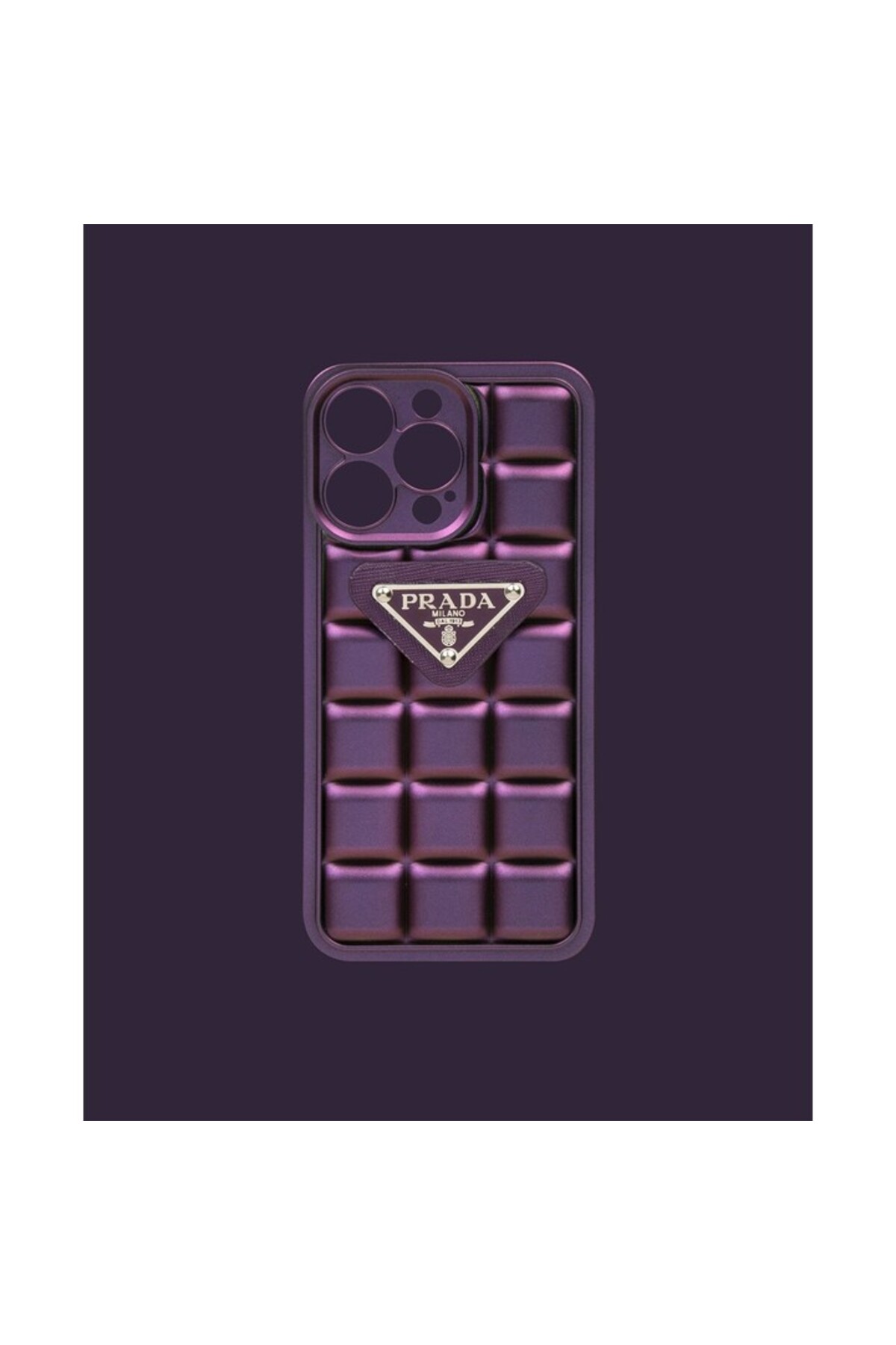 کاور و قاب گوشی سیلیکونی بنفش برجسته DK031 IPHONE 13 PRO دوکان‌کیس DUKKANCASE