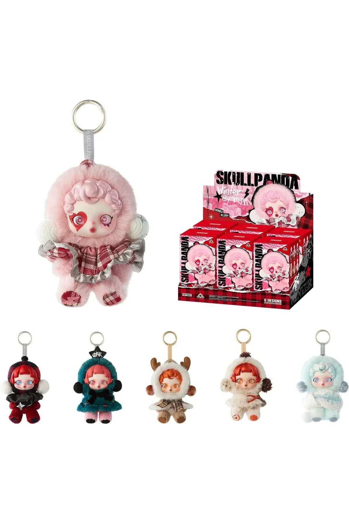 جلیقه کلید جاکلیدی SKULLPANDA L'IMPRESSIONNISME اورجینال Pop Mart