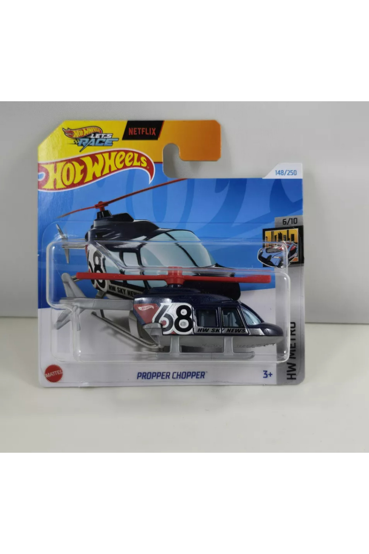 ماشین اسباب بازی هلی کوپتر تک هات ویلز اورجینال HOT WHEELS