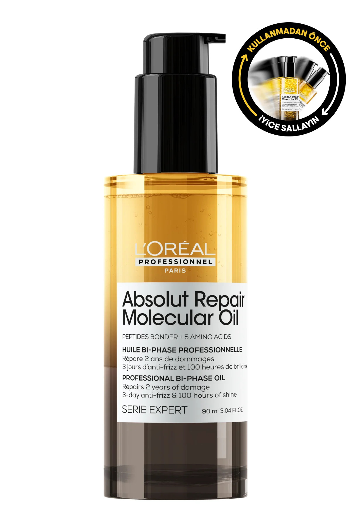 سرم و روغن مو مراقبت حرفه ای دوفاز مولکولی ABSOLUT 90 میلی لیتری L'oreal Professionnel