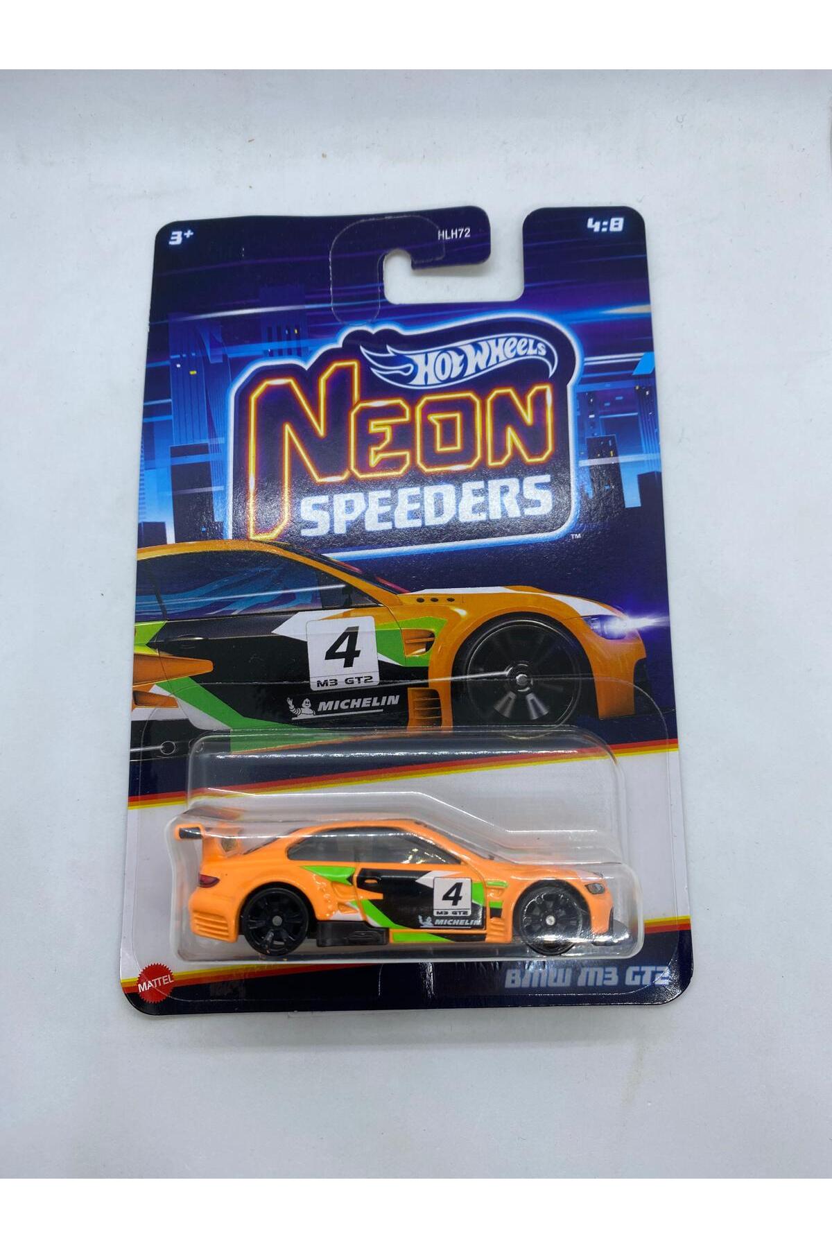 ماشین اسباب بازی BMW M3 GT2 NEON SPEEDERS از ترکیه HOT WHEELS