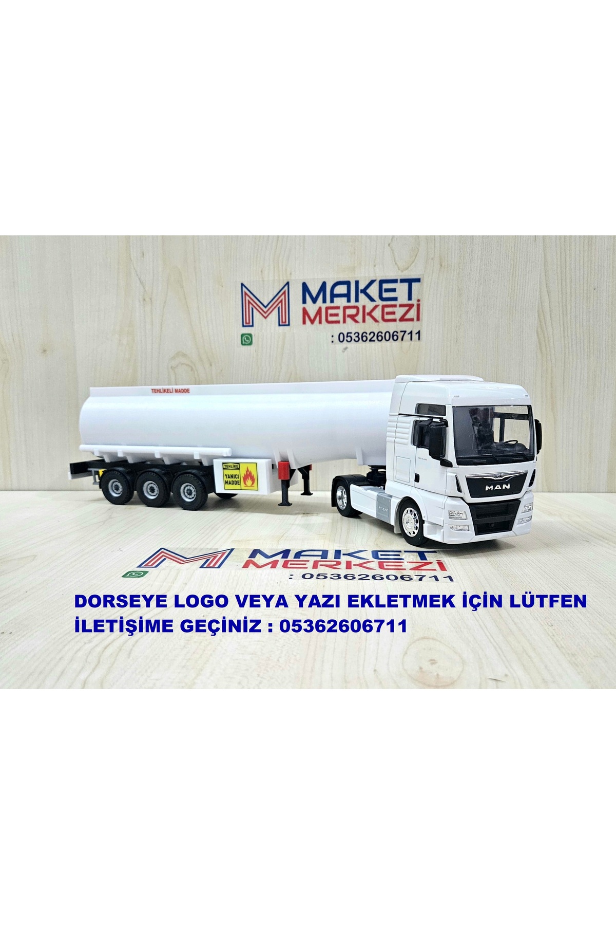 مدل خودرو تانکر 1 32 MAN TGX به طول 50 سانتی متر نام نوشته شده است اورجینال WELLY