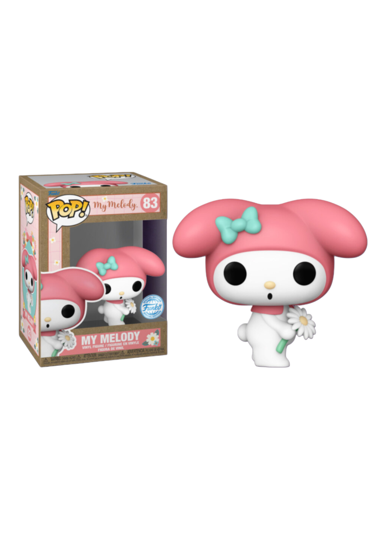 فیگور HELLO KITTY AND FRIENDS MY MELODY WITH FLOWER EXCLUSIVE POP 83 Funko