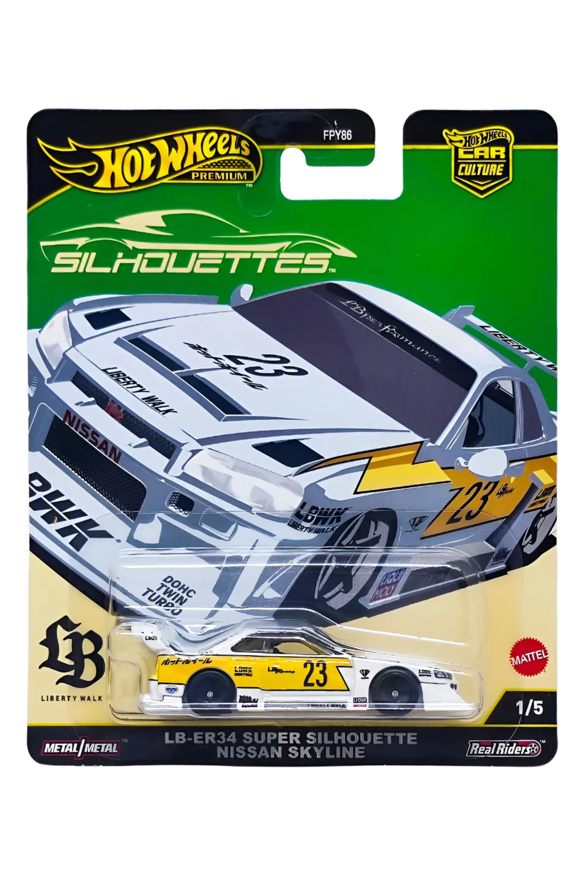 ماشین اسباب بازی سیلوئت های فرهنگی برتر خودرو LB ER34 SUPER SILHOUETTE NISSAN SKYLINE از ترکیه HOT WHEELS
