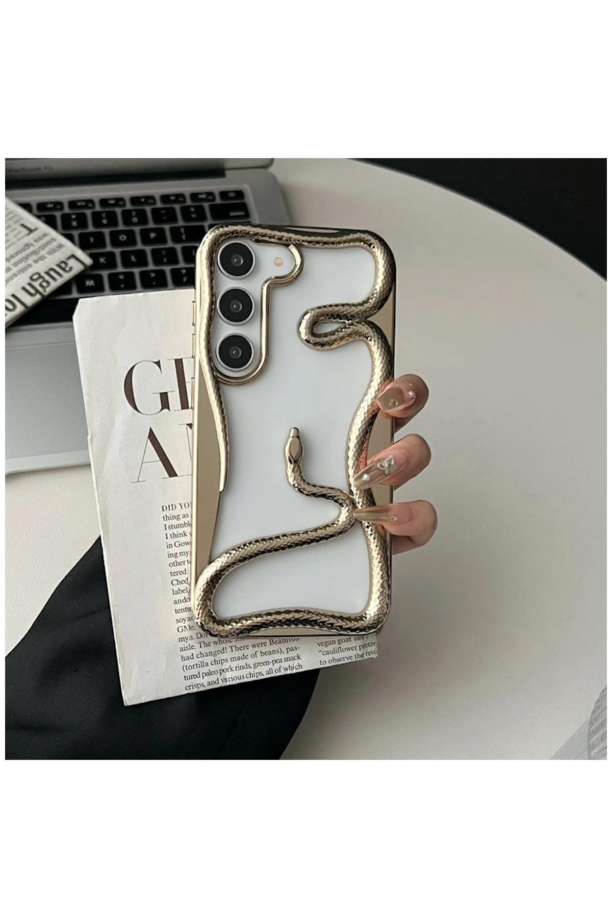 کاور و قاب سیلیکونی سه بعدی SNAKE ZEBANA SAMSUNG GALAXY S22 COMPATIBLE CASE اورجینال Zebana