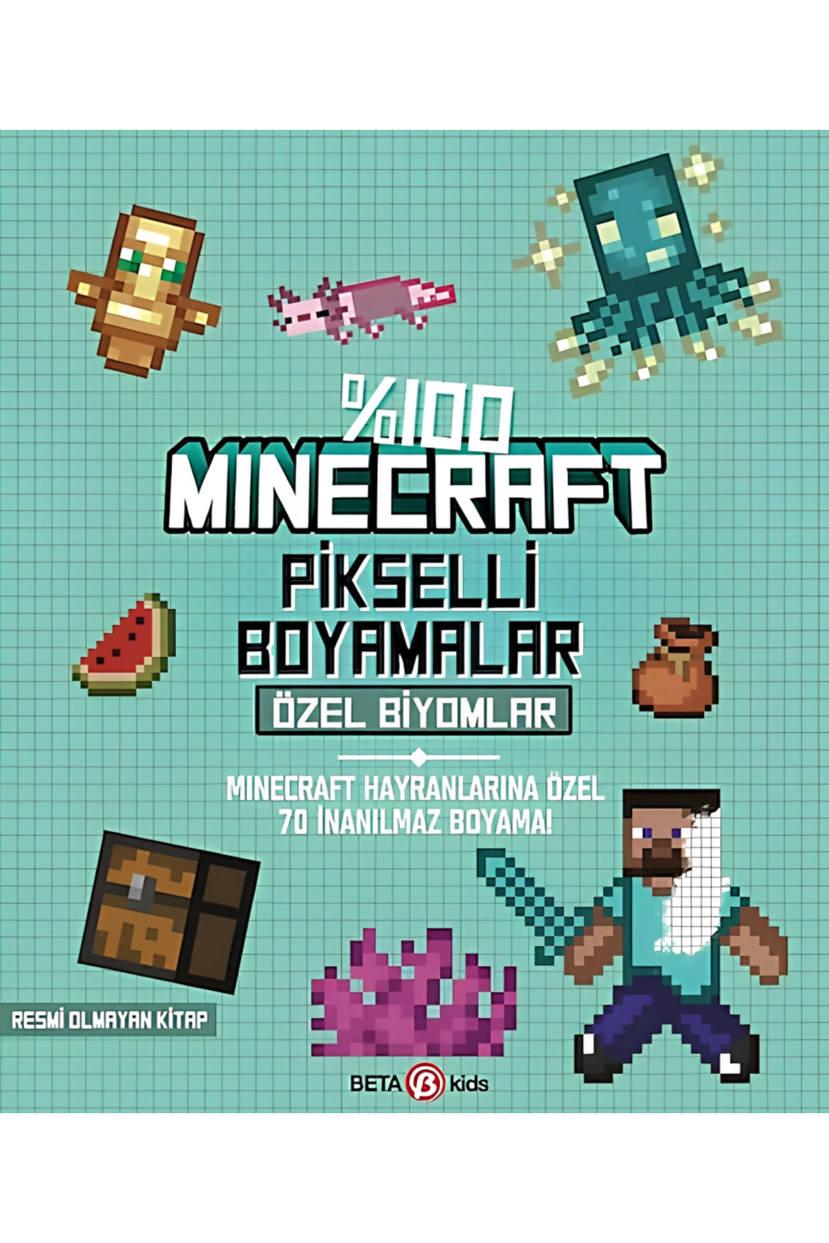 اسباب بازی های آموزشی 100% MINECRAFT PIXEL PAINTINGS CUSTOM BIOMES NW NessiWorld