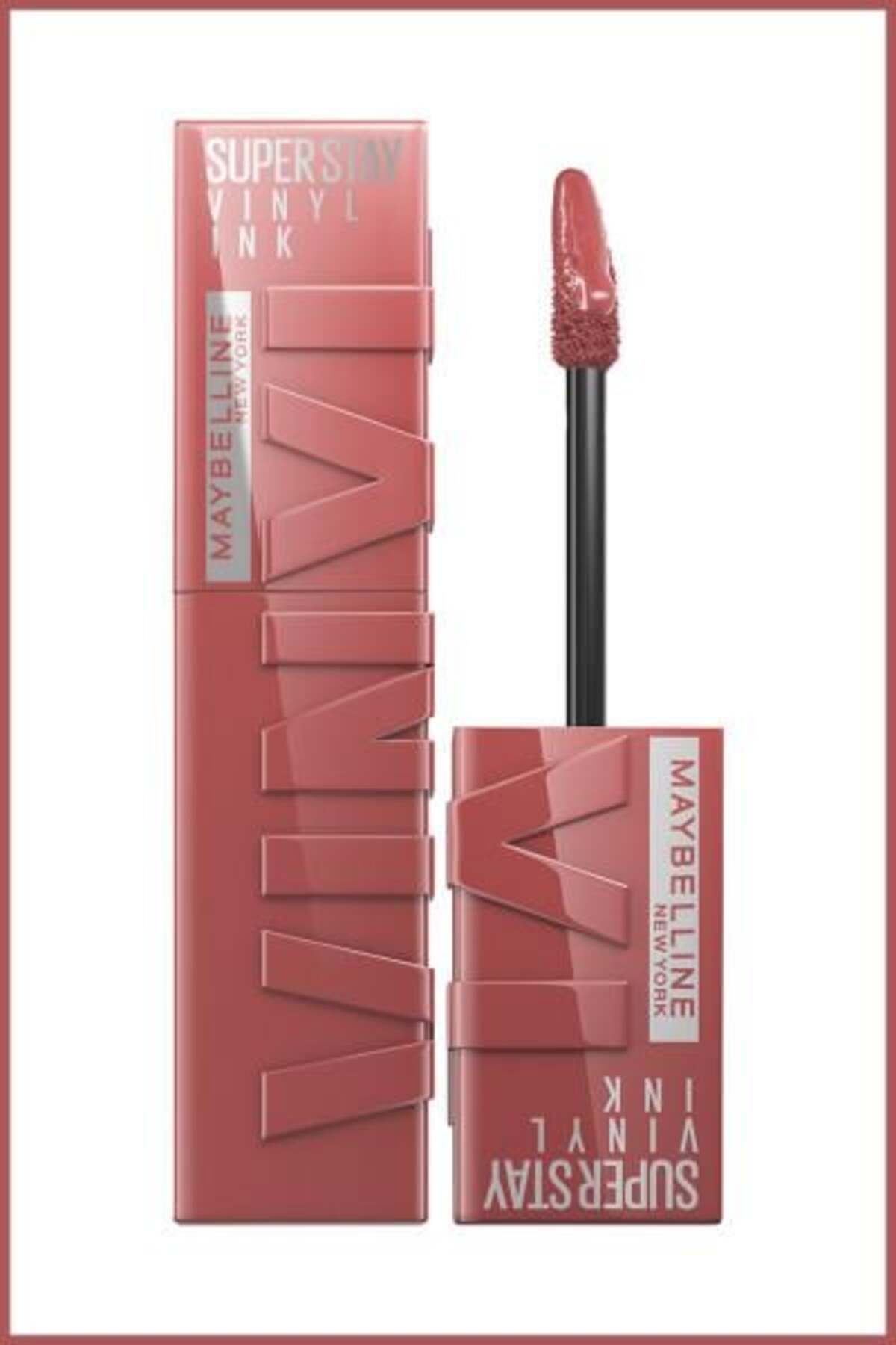 رژلب مایع ماندگاری طولانی SUPER STAY VINYL INK 35 CHEEKY میبلین Maybelline New York