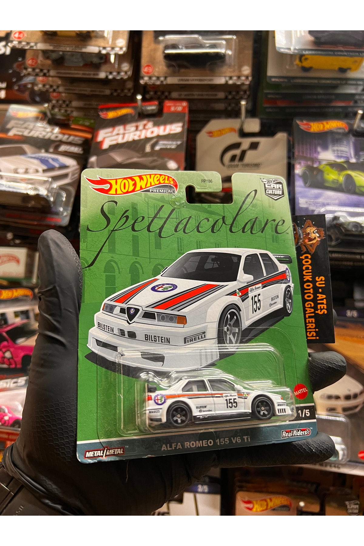 ماشین اسباب بازی ALFA ROMEO 155 V6 TI 1.64 PREMIUM از ترکیه HOT WHEELS