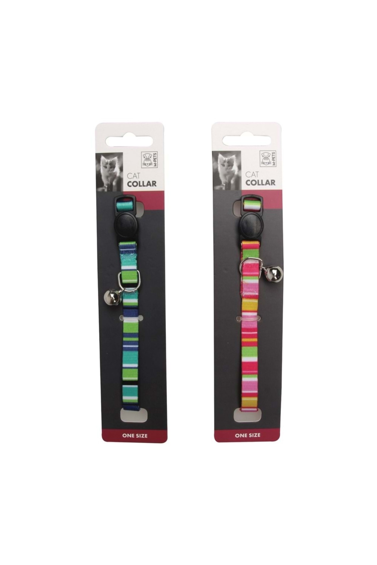 قلاده گردنی زنگوله‌دار گربه ام‌پتس M-PETS Strıpes، مدل MP-700