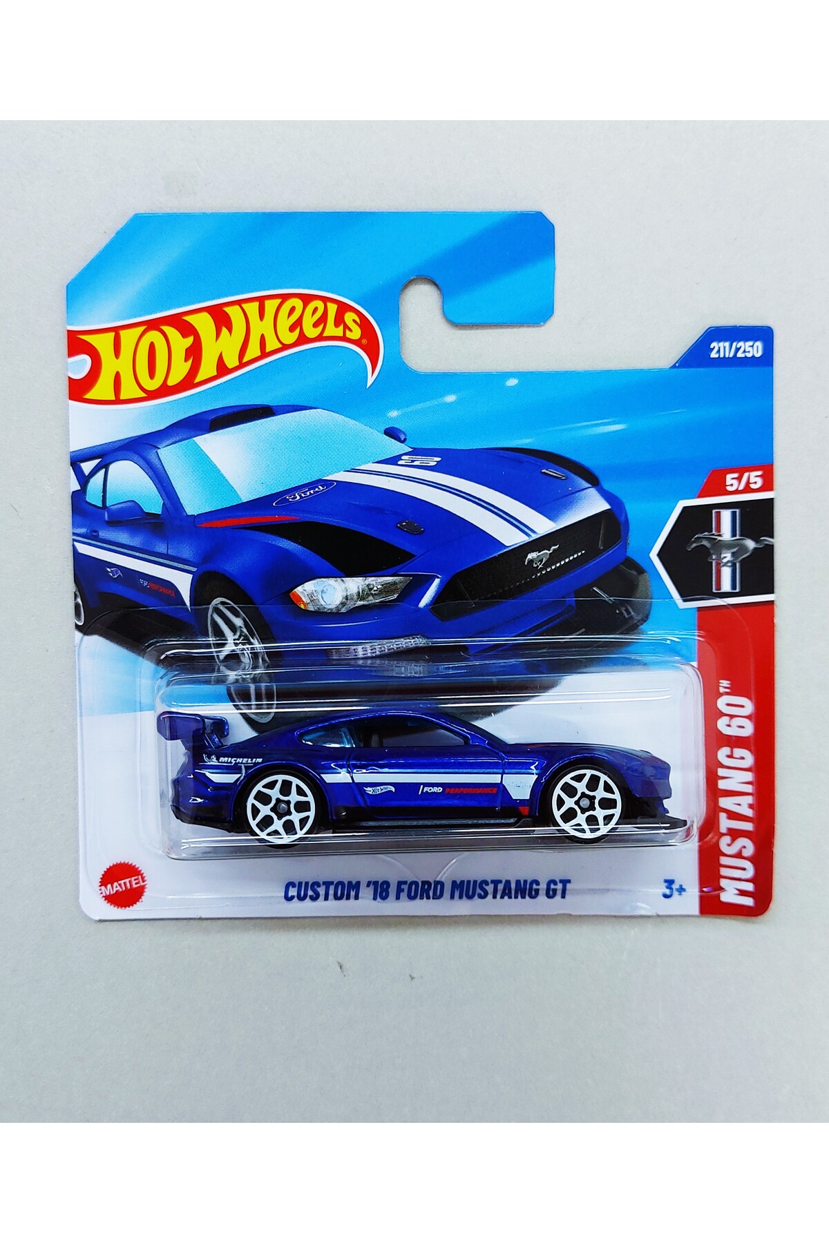 ماشین اسباب بازی سفارشی 18 فورد موستانگ GT مدل سری 2025 از ترکیه HOT WHEELS