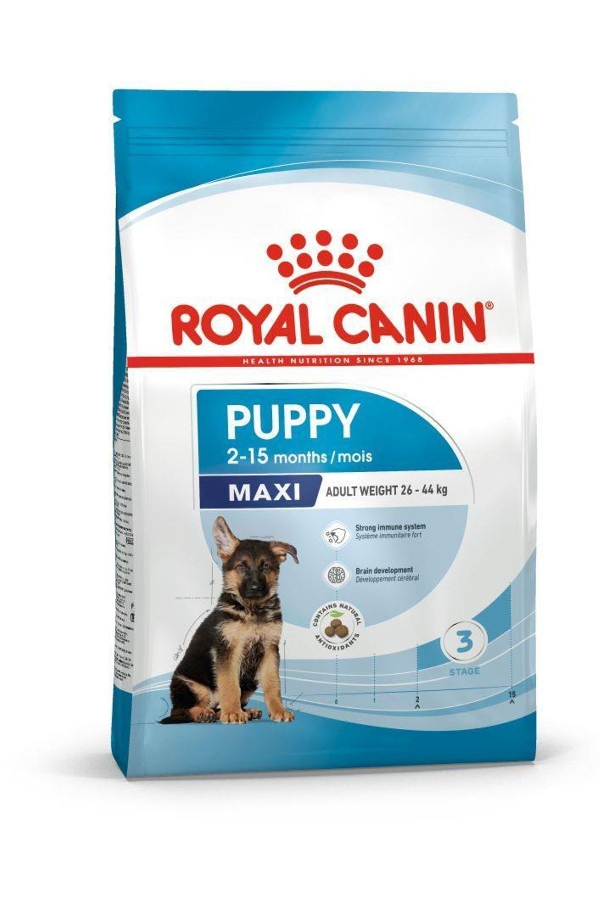 غذای خشک توله‌سگ نژاد بزرگ رویال کنین Royal Canin Maxi Puppy، ۱۵ کیلوگرم
