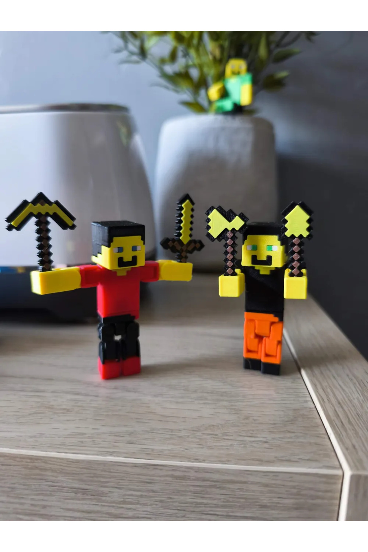 اسباب بازی های فیگور دیگر پرینت سه بعدی وسایل نقلیه MINECRAFT Lumina3D