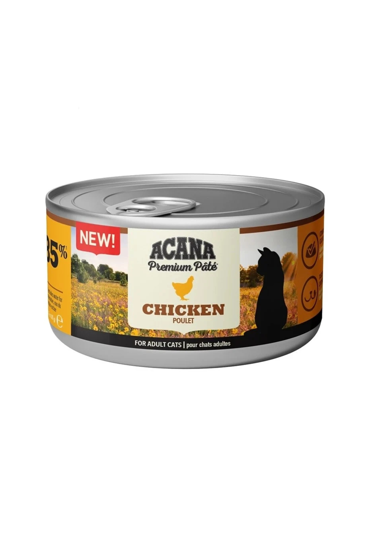 کنسرو غذای گربه آکانا Acana Premium Pate مرغ، ۸۵ گرم