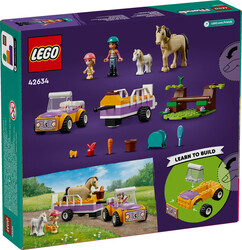 مجموعه ساختنی لگو LEGO فرندز اسب و تریلر پونی مدل 42634، ۱۰۵ قطعه، حداقل سن ۴ سال