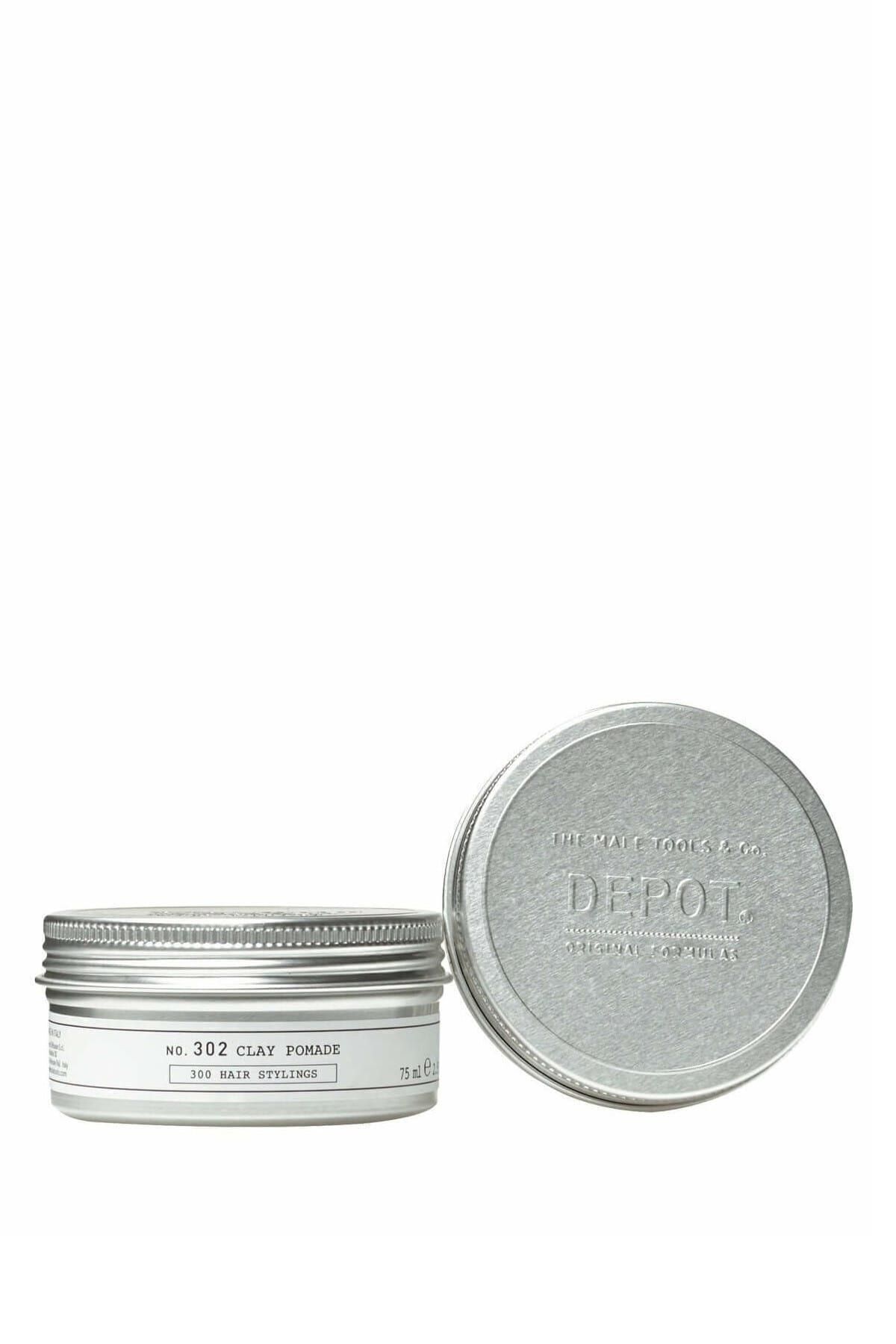کرم و واکس حالت دهنده مو پلاک 302 خاک رس مدل 75 میل DEPOT