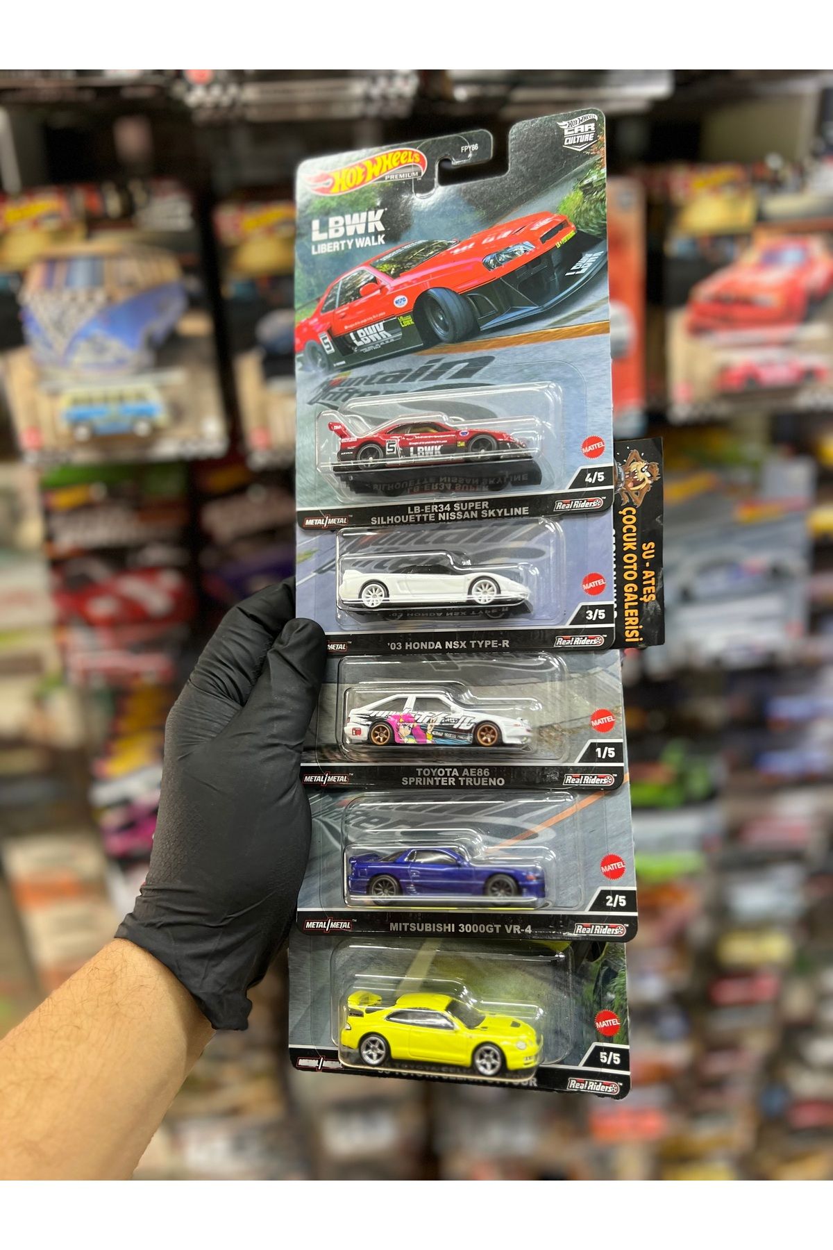 ماشین اسباب بازی LIBERTY WALK CLOUR فرهنگ 5 هات ویلز اورجینال HOT WHEELS