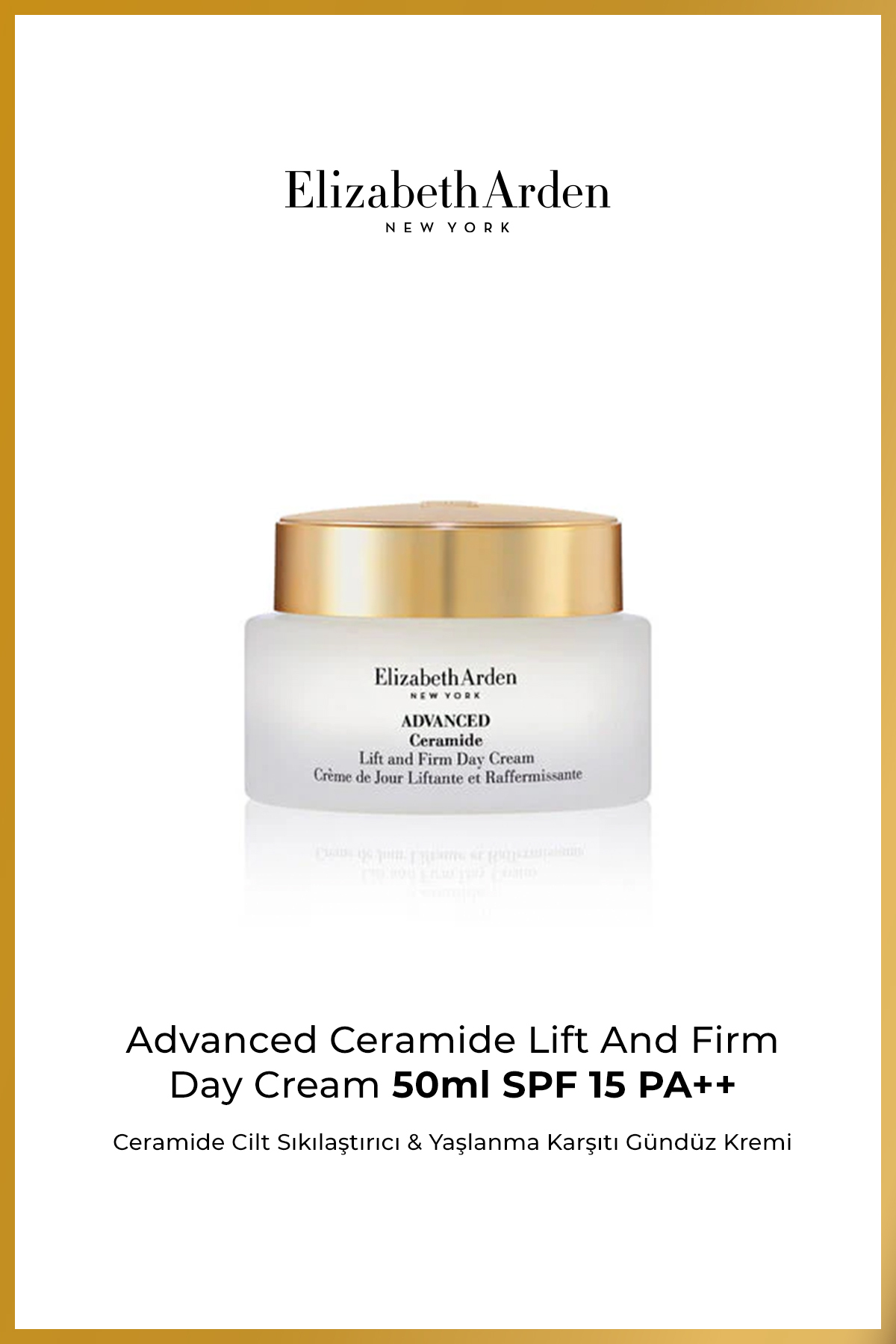 کرم صورت آسانسور سرامید و مرطوب کننده روزانه SPF15PA 50ML Elizabeth Arden