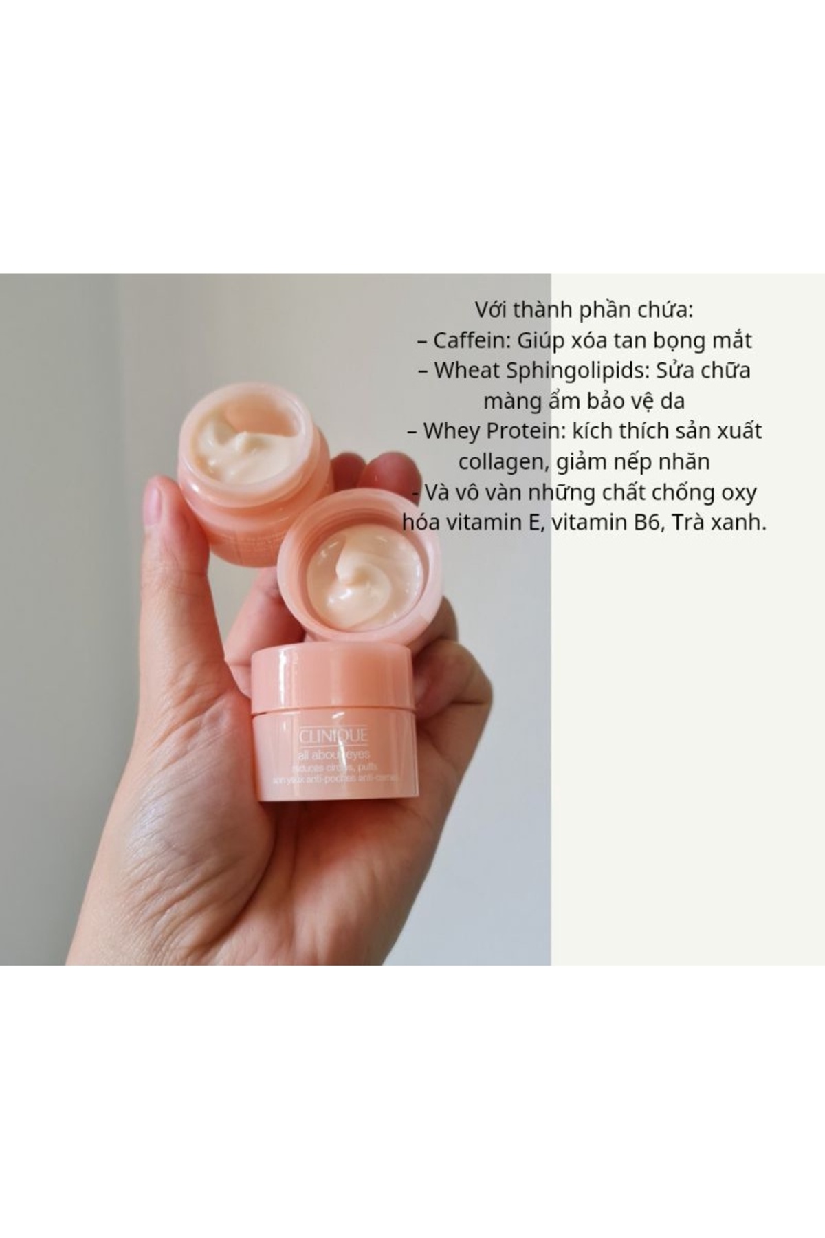 Clinique مراقبت از ناحیه چشم ها با کرم All About Eyes 5 میلی لیتر. ارتفاع سفر