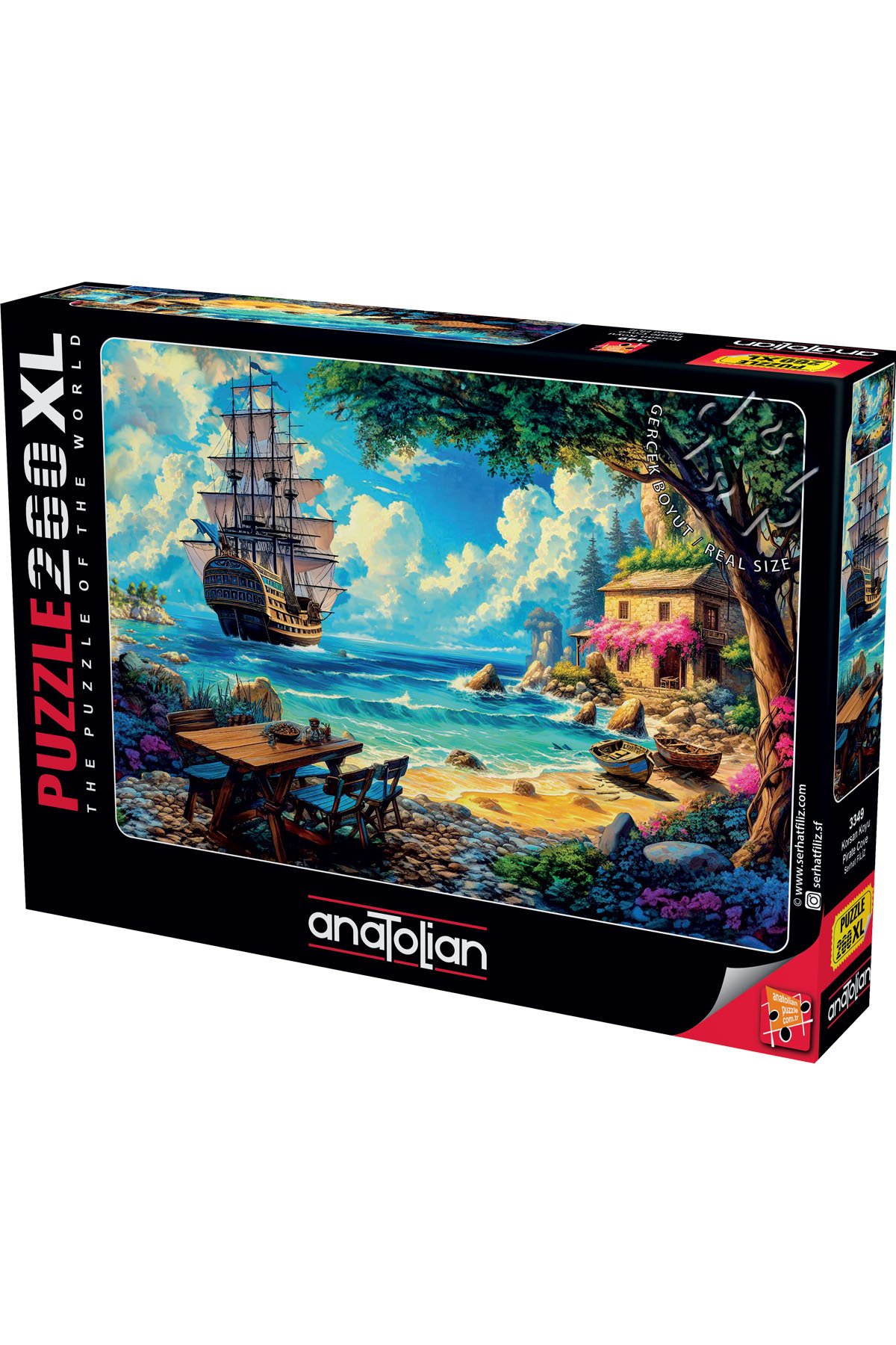 پازل اره منبت کاری مویی 260 XL PIECE PIRATE BAY 3349 از ترکیه Anatolian Puzzle