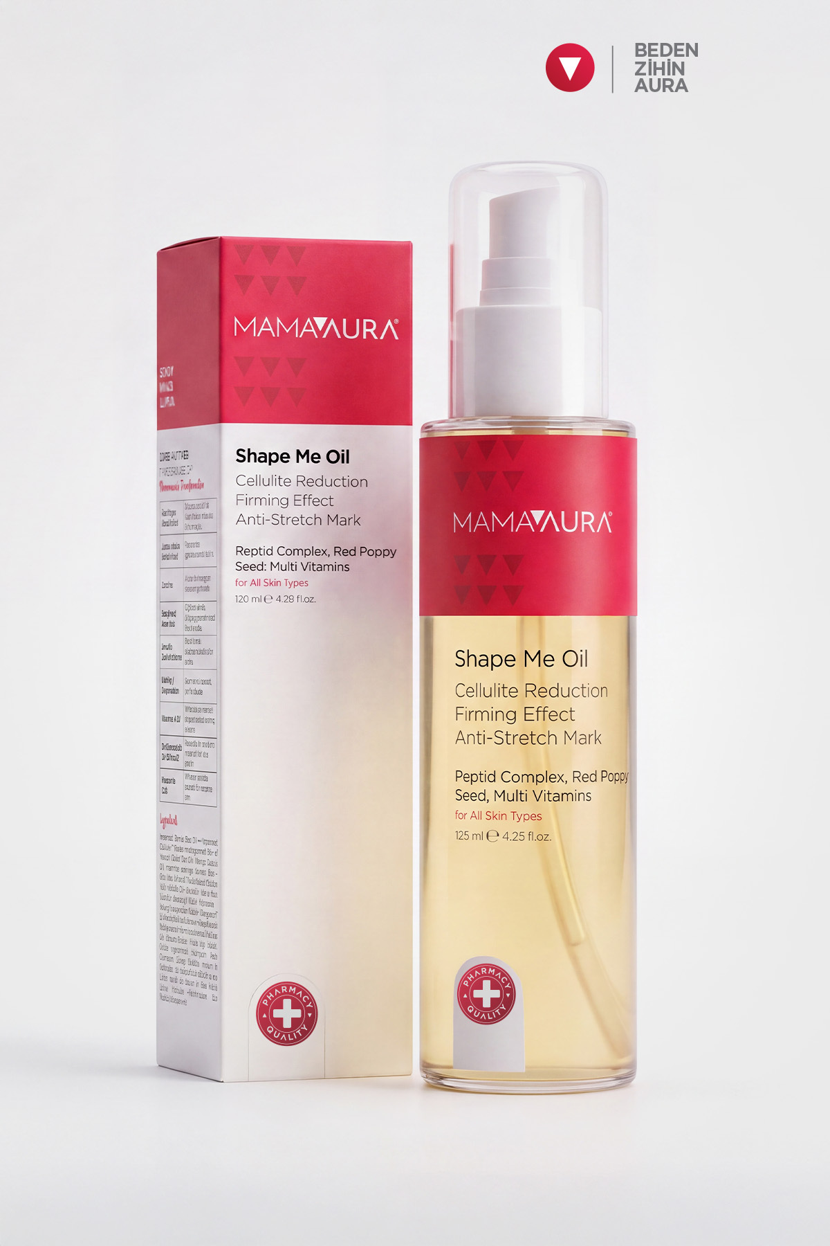 روغن ضد ترک و سلولیت MAMAAURA - Shape Me Oil 125 ml