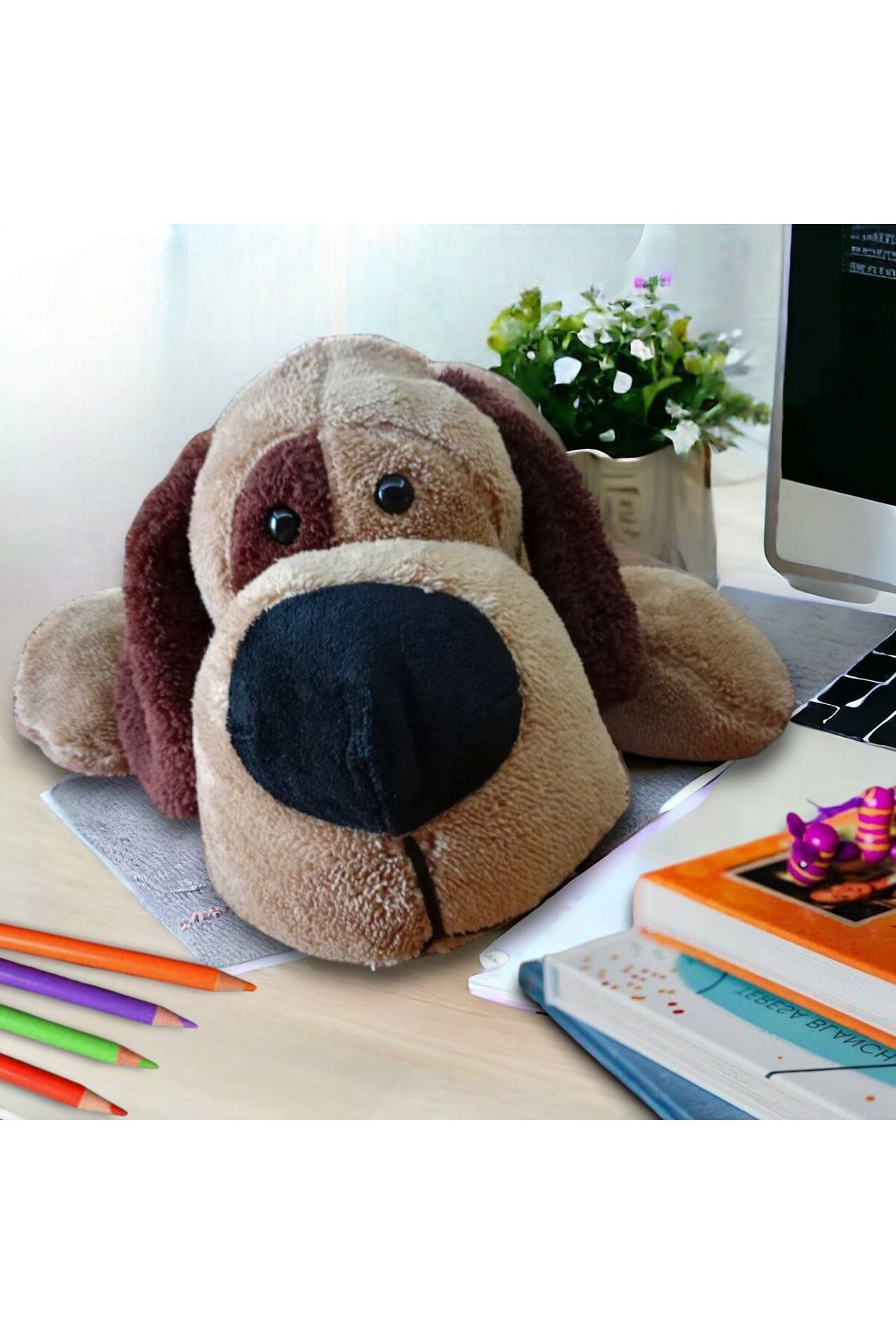اسباب بازی های پشمی MELLITO TOYZZ 75 سانتی متری SLEEPY DOG PLUSH TOY SLEEPING COMPANION T SHIRT بالش از ترکیه Mellito