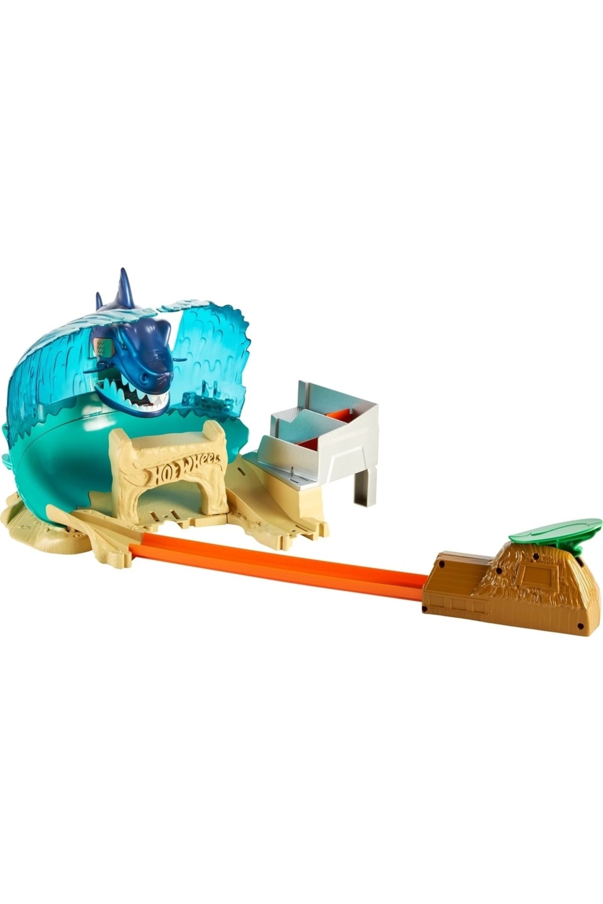 ماشین اسباب بازی ست مسابقه ساحلی کوسه موج‌سواری با لانچر و وسیله نقلیه FNB21 HOT WHEELS