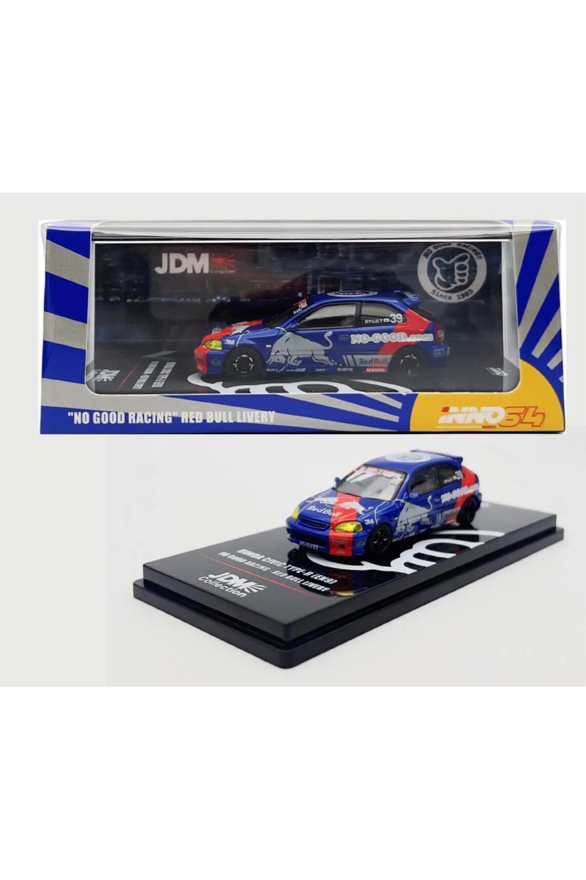 مدل خودرو HONDA CIVIC TYPE R EKO9 GOOD RACING RED BULL LIVERY 1 64 MODEL CAR اورجینال Inno