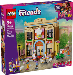 مجموعه ساختنی رستوران و مدرسه آشپزی لگو LEGO فرندز Friends مدل 42655، ۸۹۶ قطعه، حداقل ۸ سال