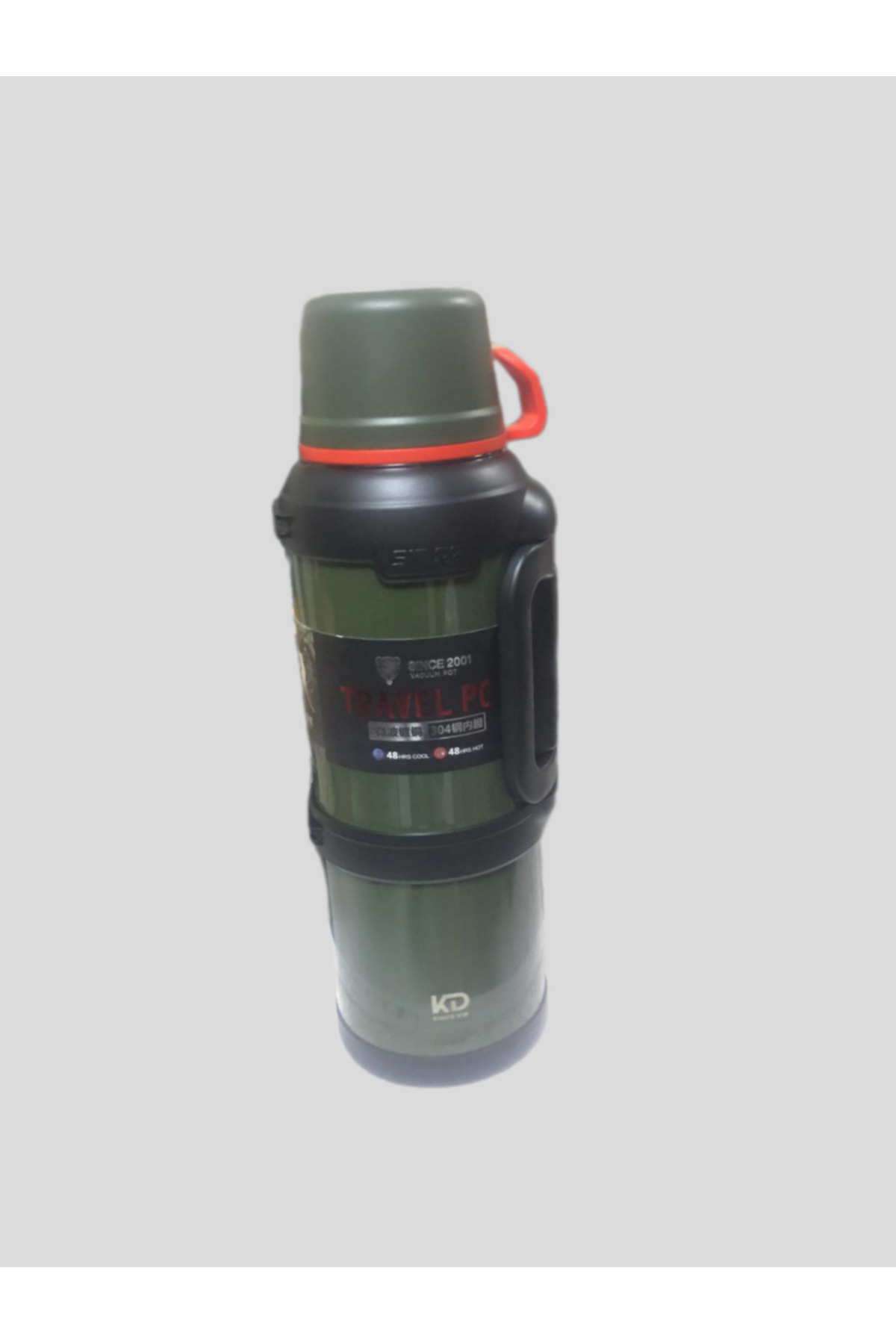 فلاسک TENNESSEE CAR PTO 4 LITER 1 PIECE 48 HOT COLD STAINLESS STEEL MOUNTAINEER قمقمه خاکی رنگ اورجینال çaycup