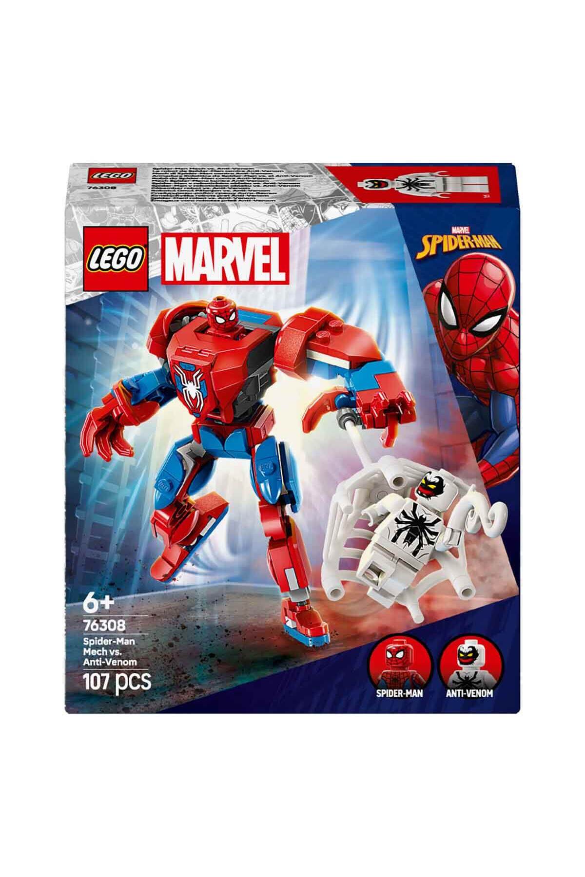 لگو MARVEL SPIDER MAN ROBOT در برابر ضد زهر 76308 6 سال بزرگتر برای کودکان � اورجینال LEGO