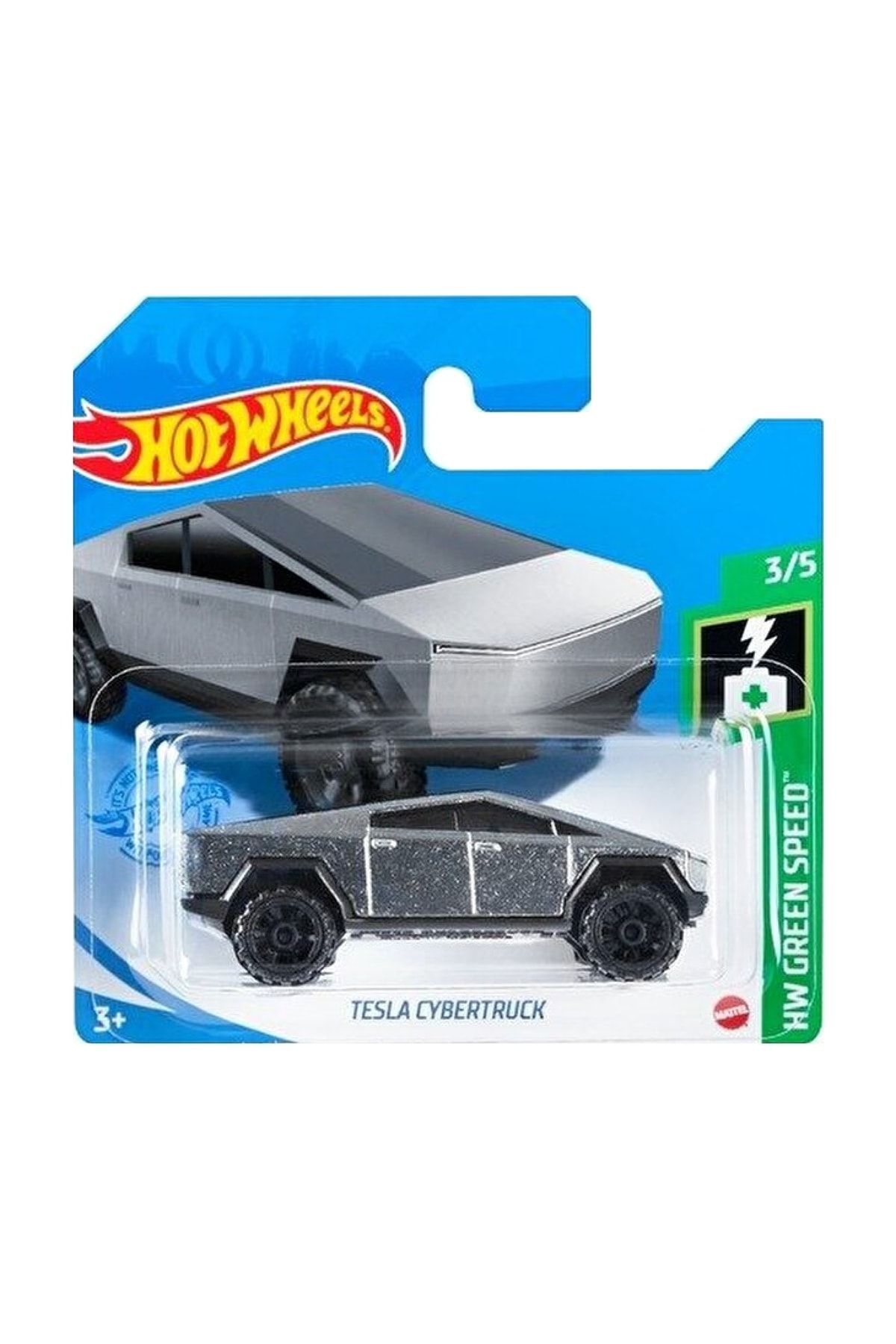 مدل خودرو تسلا CYBERTRUCK DIE CAST GREY اورجینال HOT WHEELS