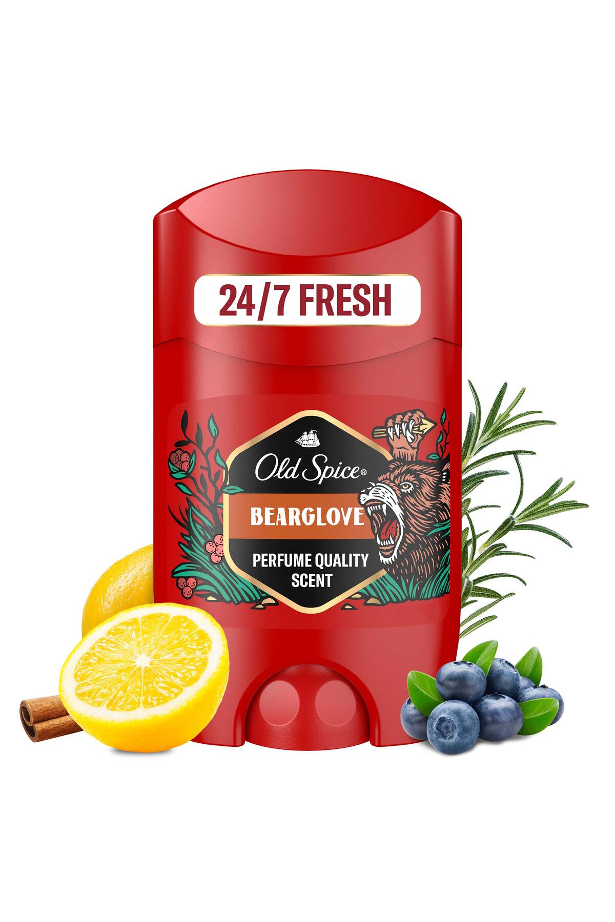 دئودورانت رول آن 50 میلی لیتر مدل Bearglove مناسب برای همه جنسیت ها اولد اسپایس Old Spice