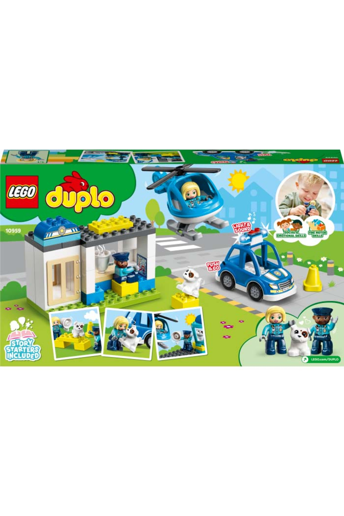 لگو ® ایستگاه پلیس نجات DUPLO® هلیکوپتر 10959 مجموعه خلاق 40 قطعه اورجینال LEGO