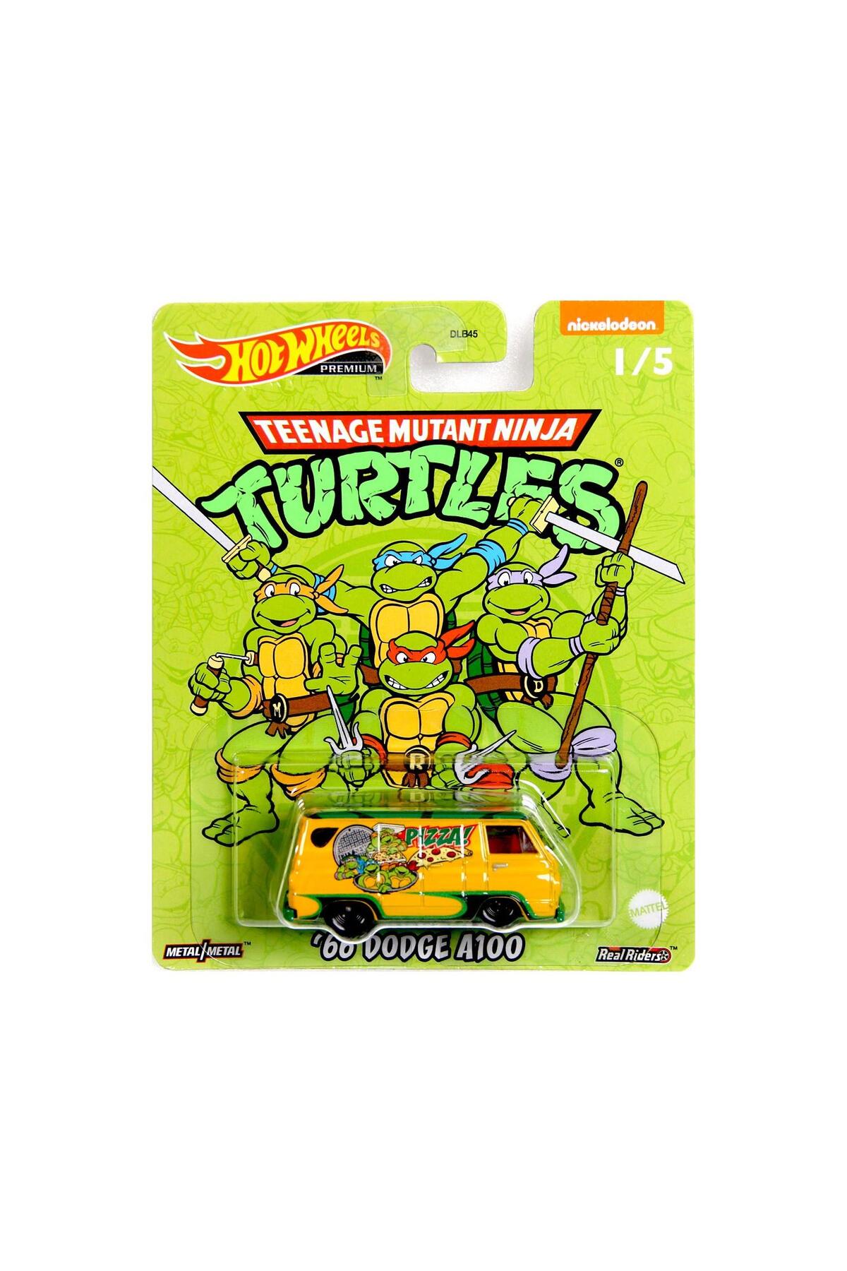 مدل خودرو لاک پشت های نینجا ممتاز '66 DODGE A100 HCN86 اورجینال HOT WHEELS